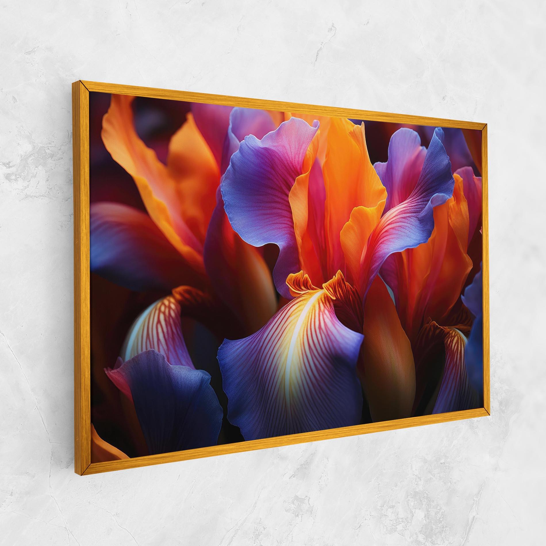 Vászonkép Orange Purple Iris mockup 1