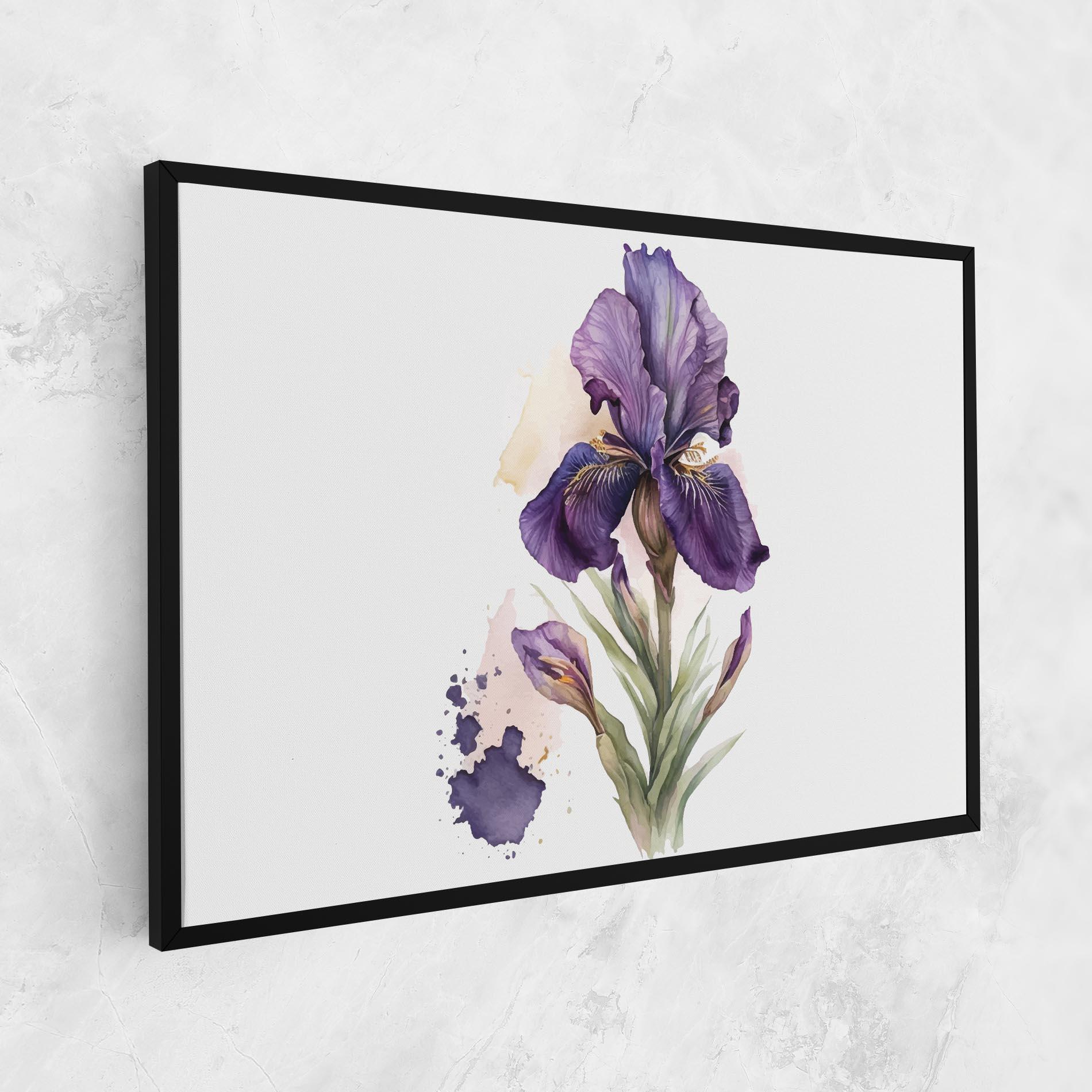 Vászonkép Beautiful Purple Iris mockup 1