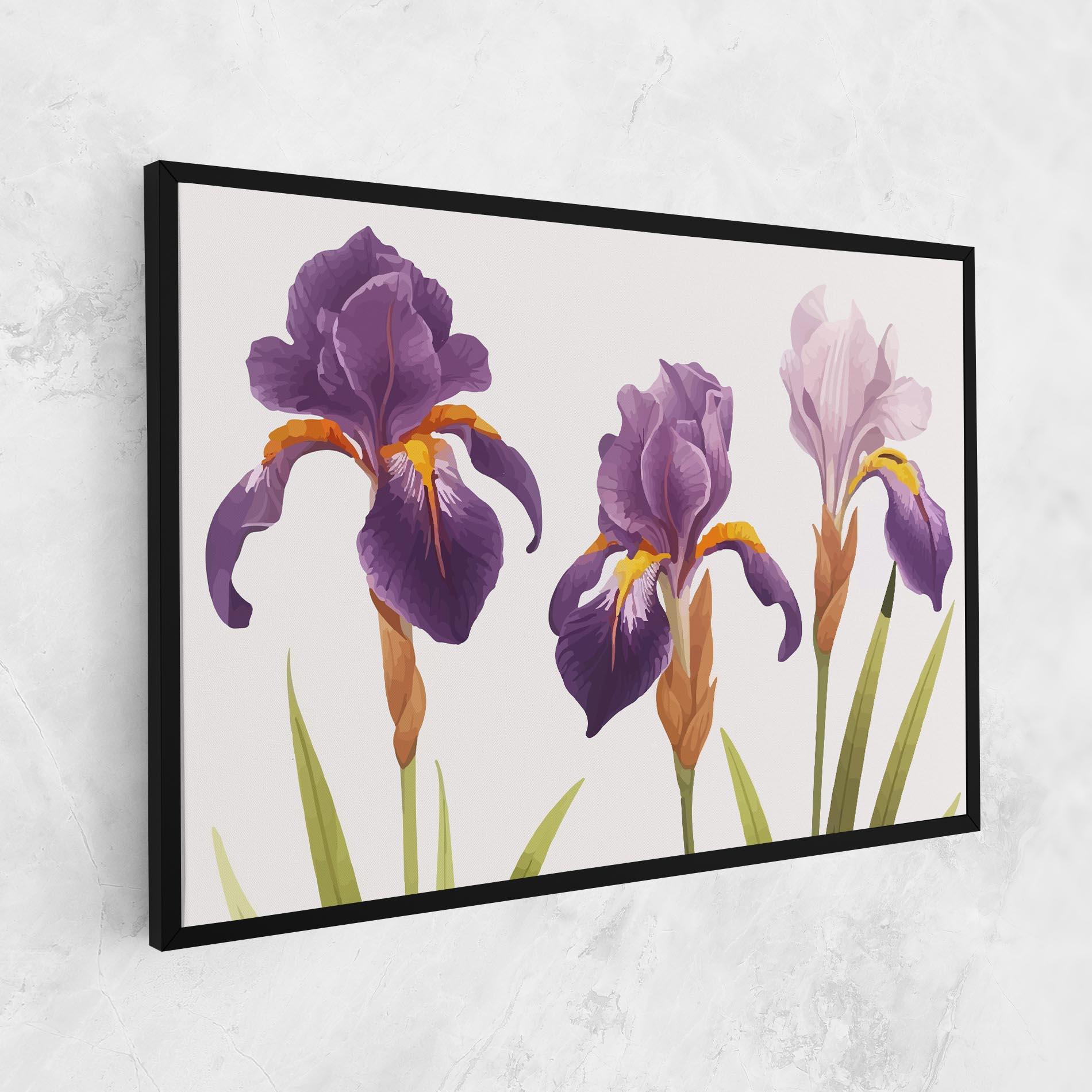 Vászonkép Iris Leaf mockup 1