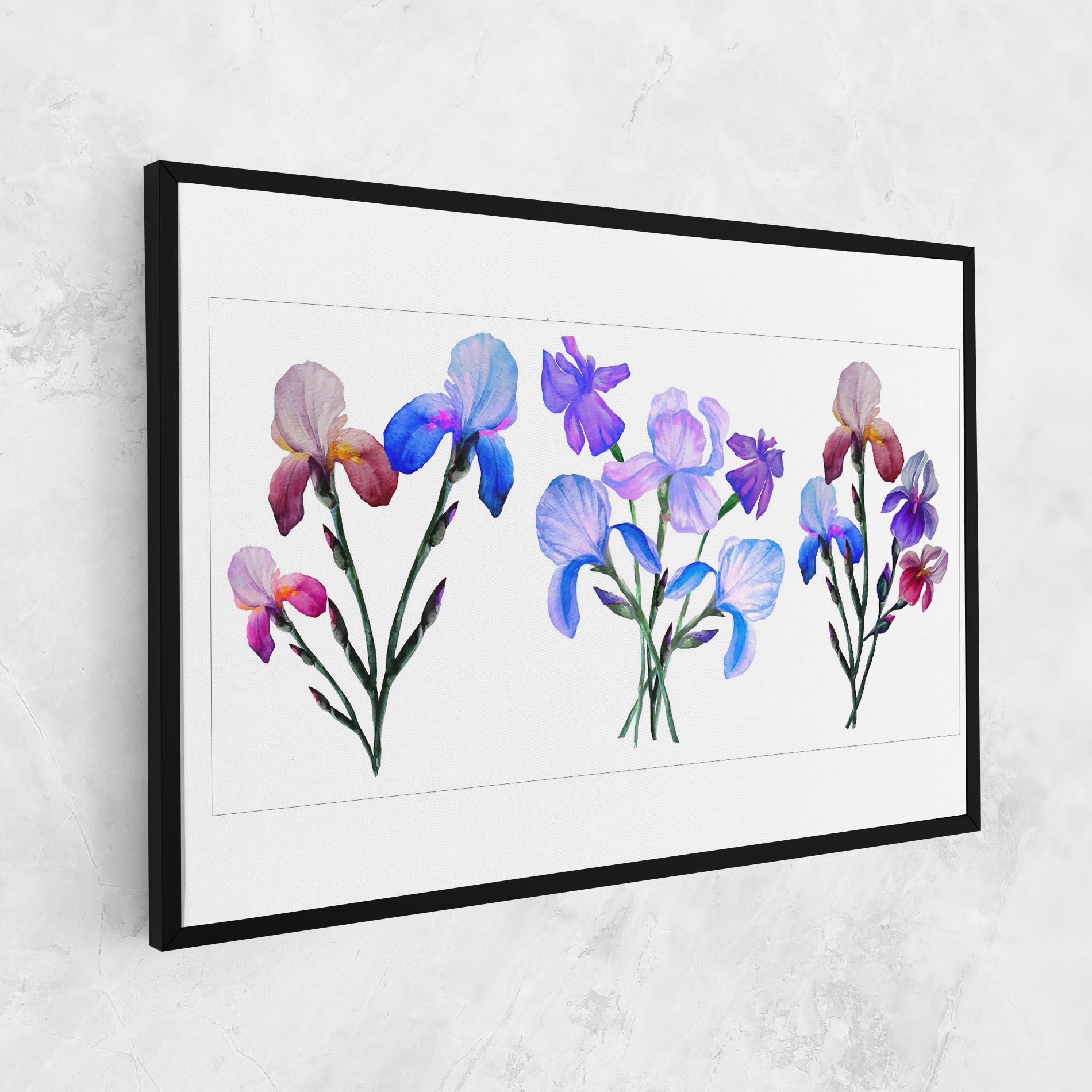 Vászonkép Iris Set mockup 1
