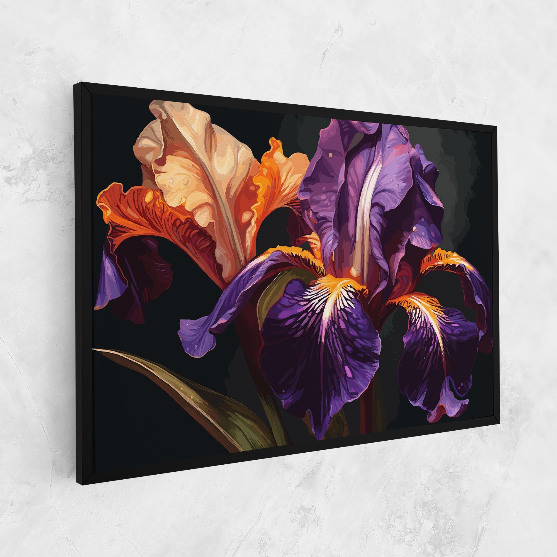 Vászonkép Purple Orange Iris mockup 1