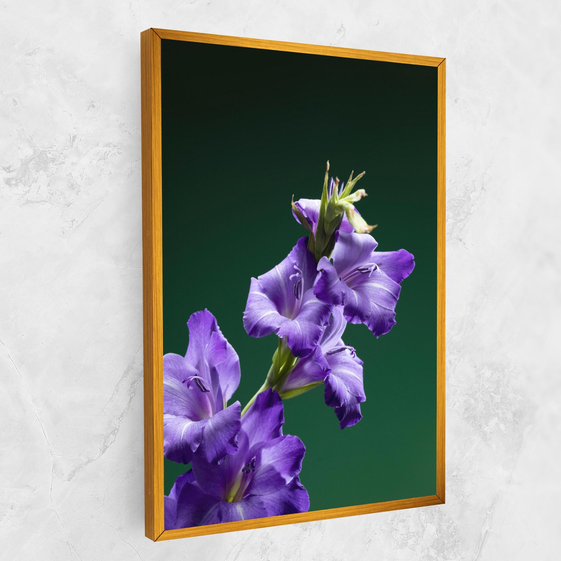 Vászonkép Iris On Green mockup 1
