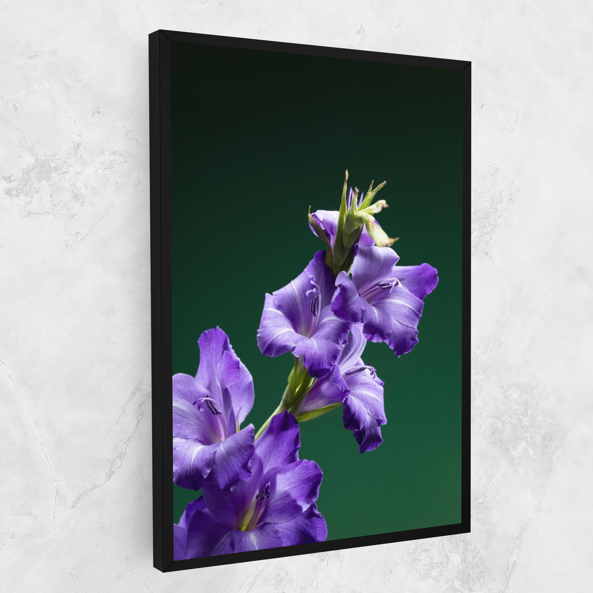 Vászonkép Iris On Green mockup 1