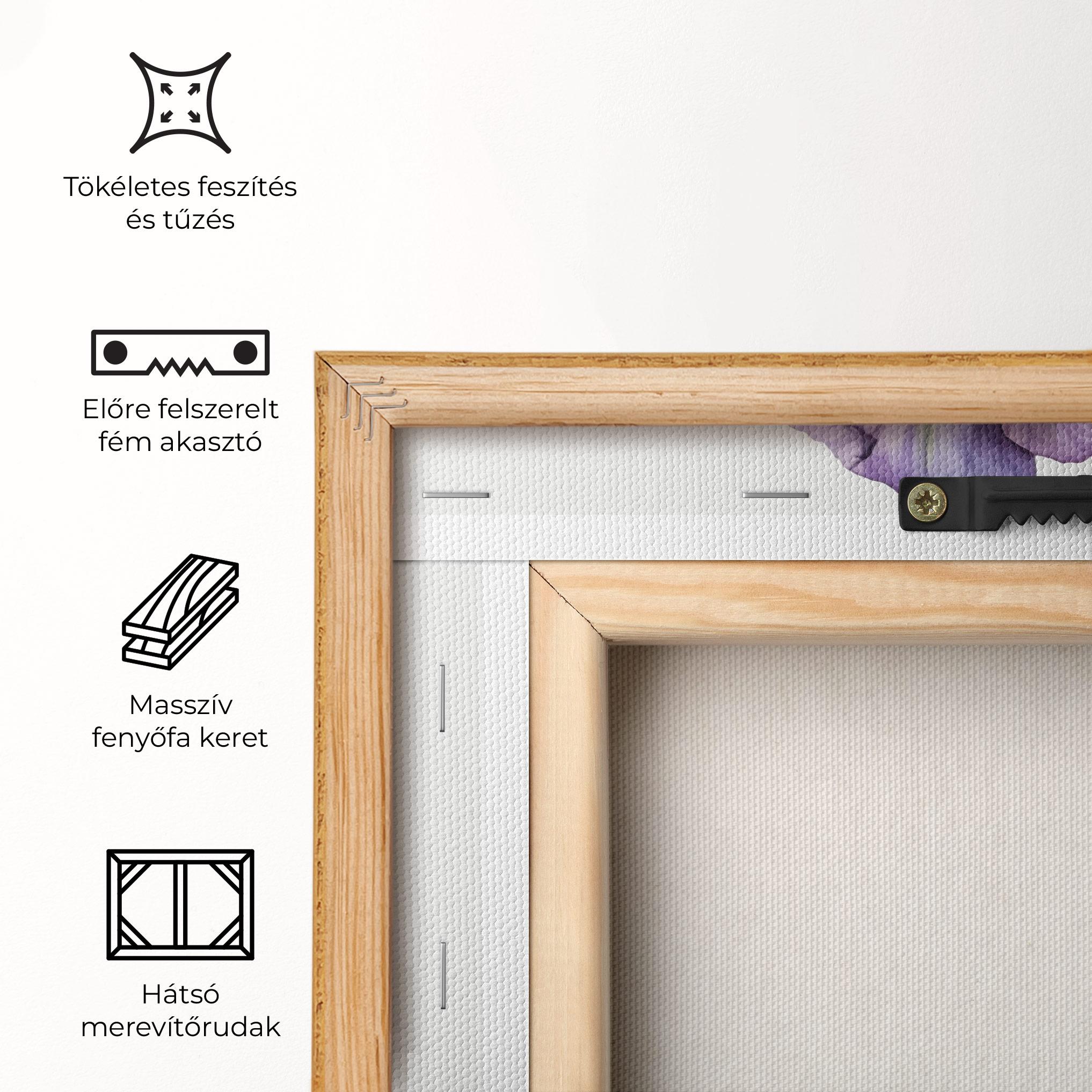 Vászonkép Beautiful Purple Iris mockup 5