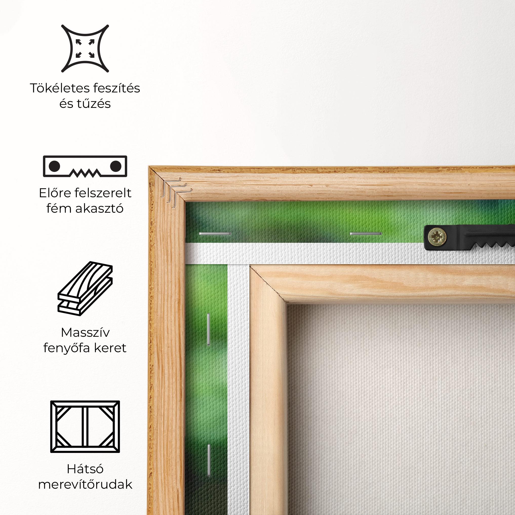 Vászonkép Blue Iris In The Garden mockup 5