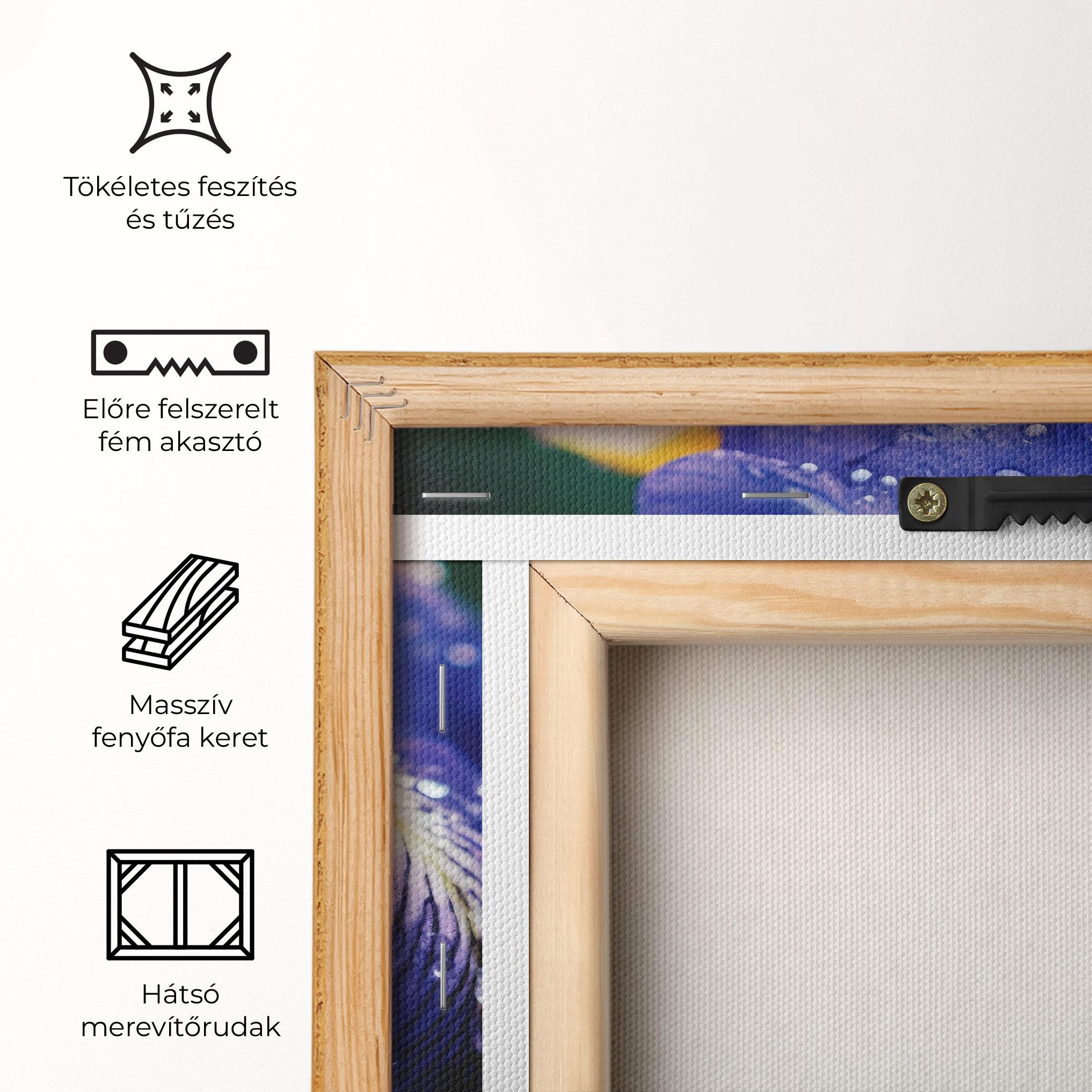 Vászonkép Iris After Rain mockup 5