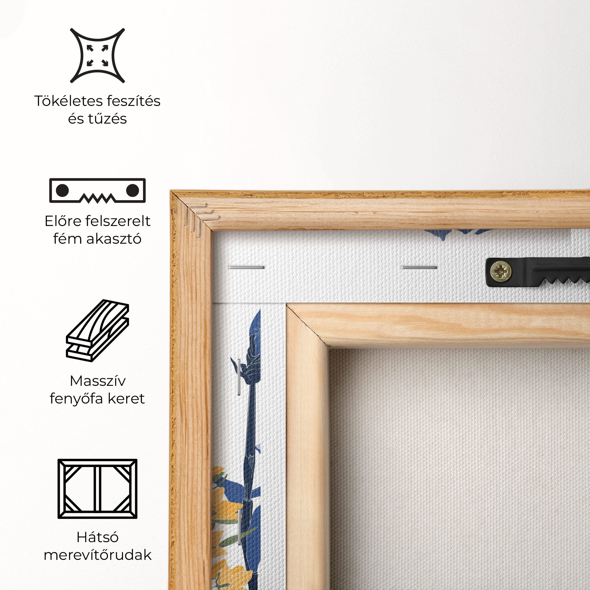 Iris Blue Art mockup 5