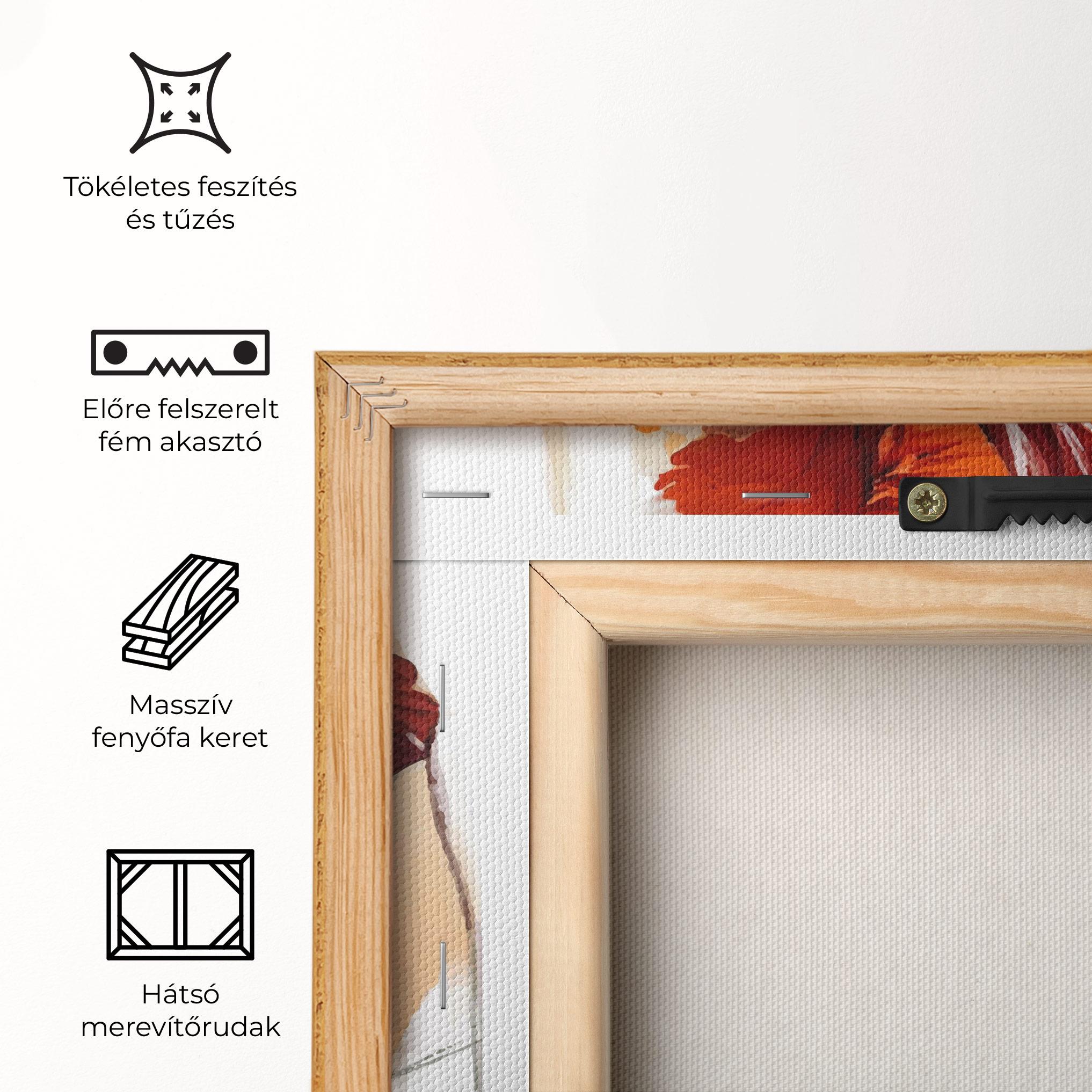 Vászonkép Orange Iris mockup 5