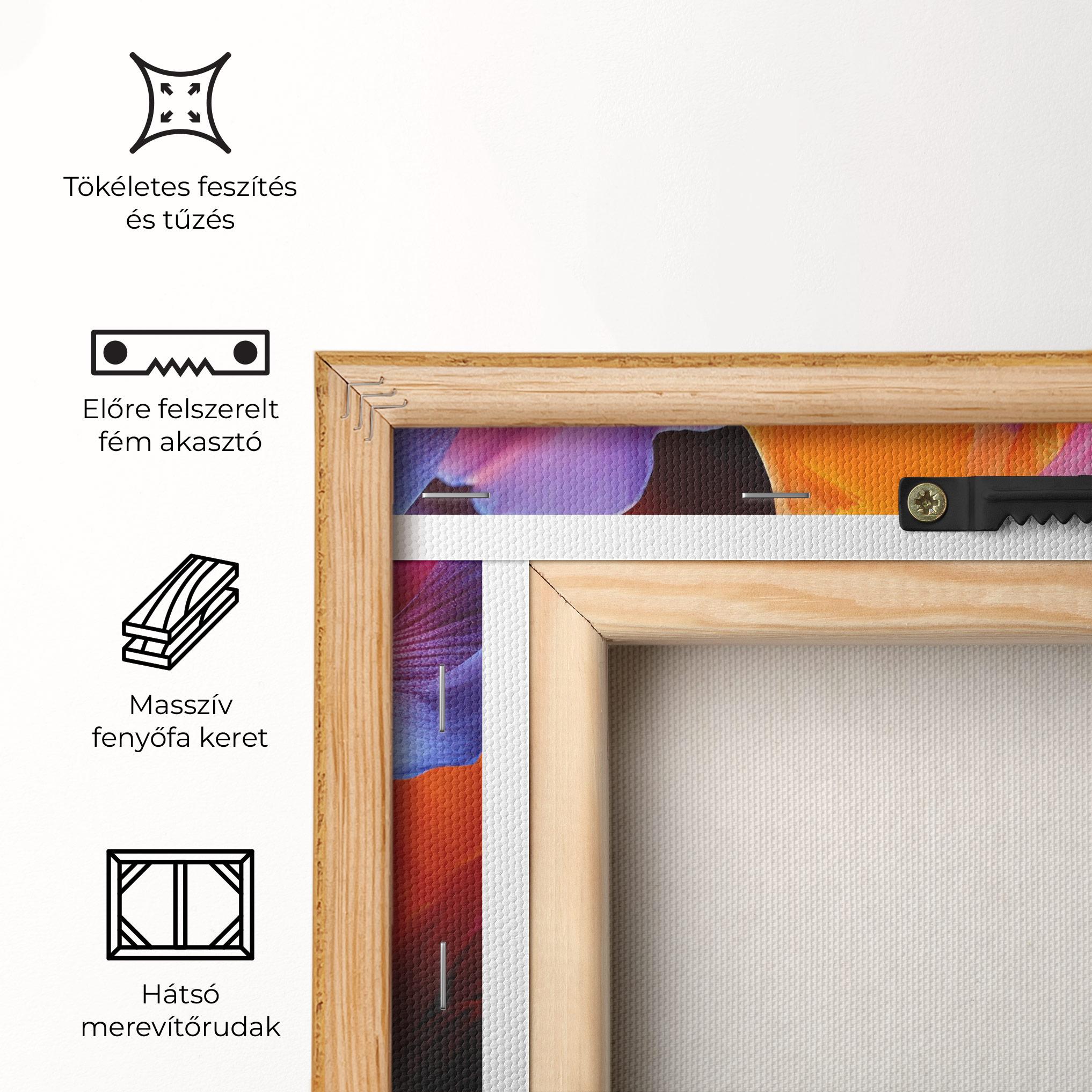 Vászonkép Orange Purple Iris mockup 5