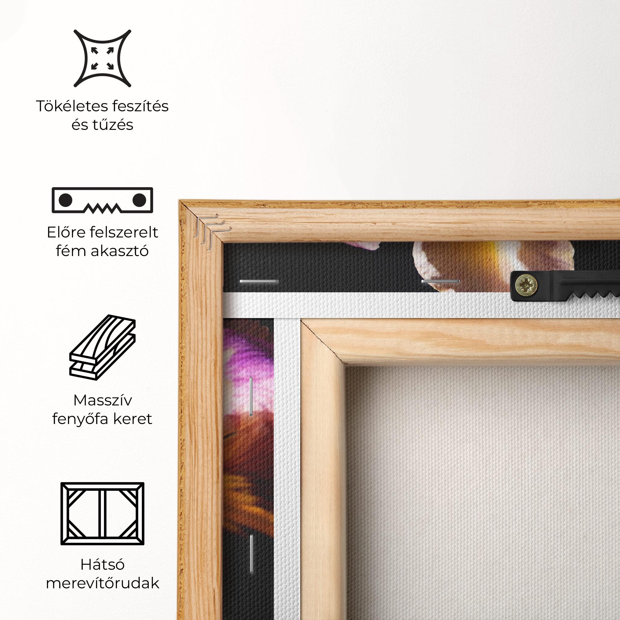 Vászonkép Pastel Yellow Iris mockup 5