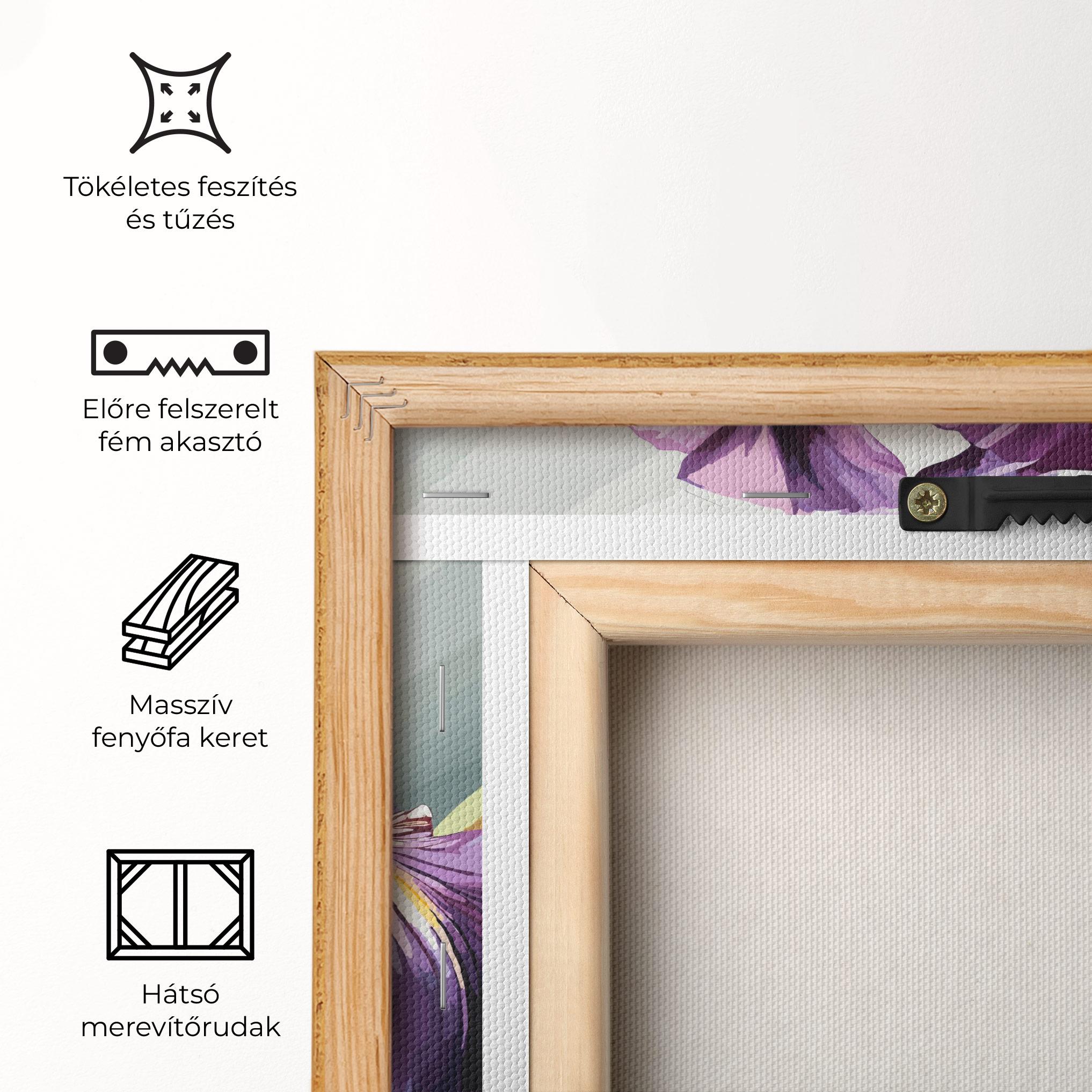 Vászonkép Purple Blue Iris mockup 5