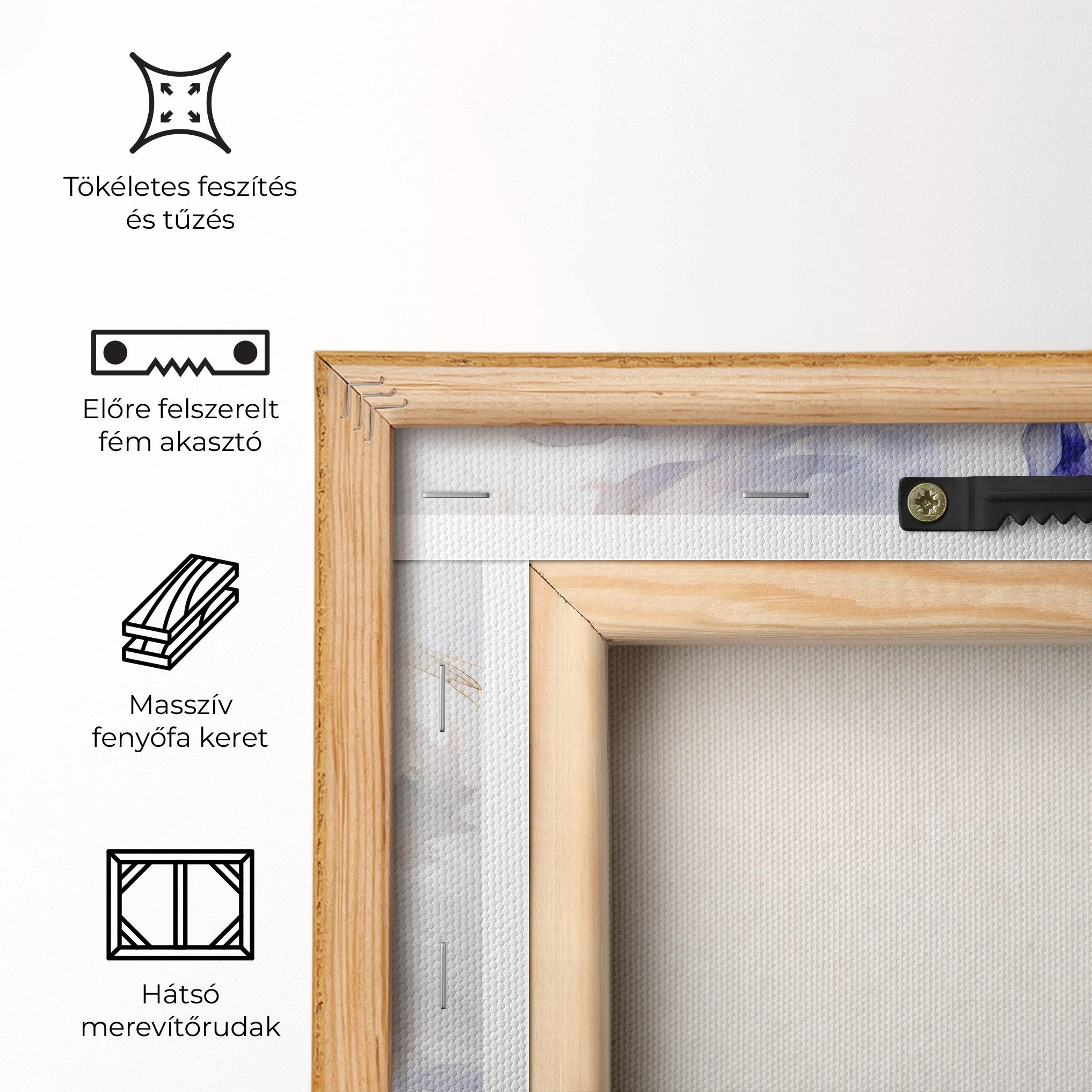 Vászonkép Purple Iris Painting mockup 5