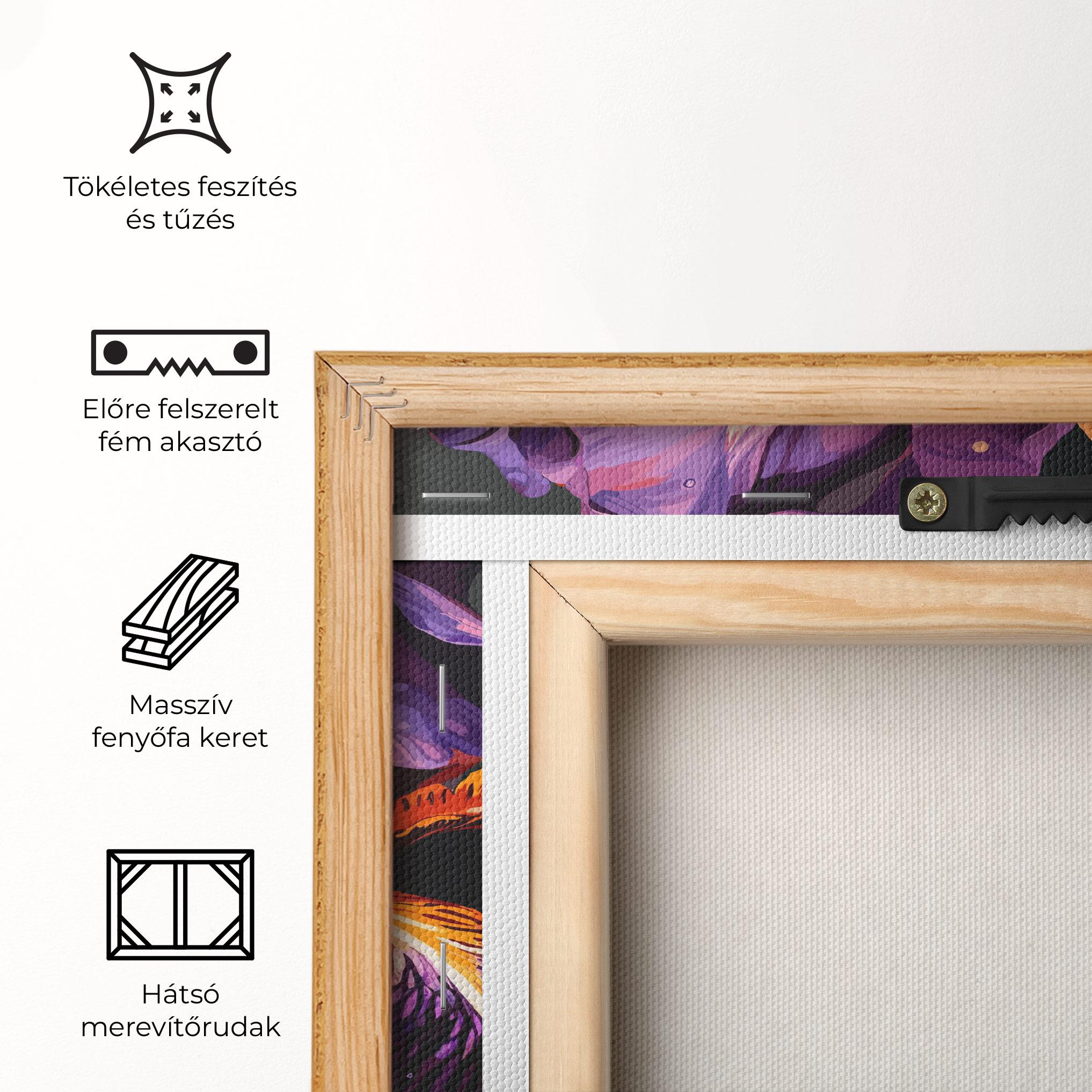 Vászonkép Purple Orange Iris mockup 5