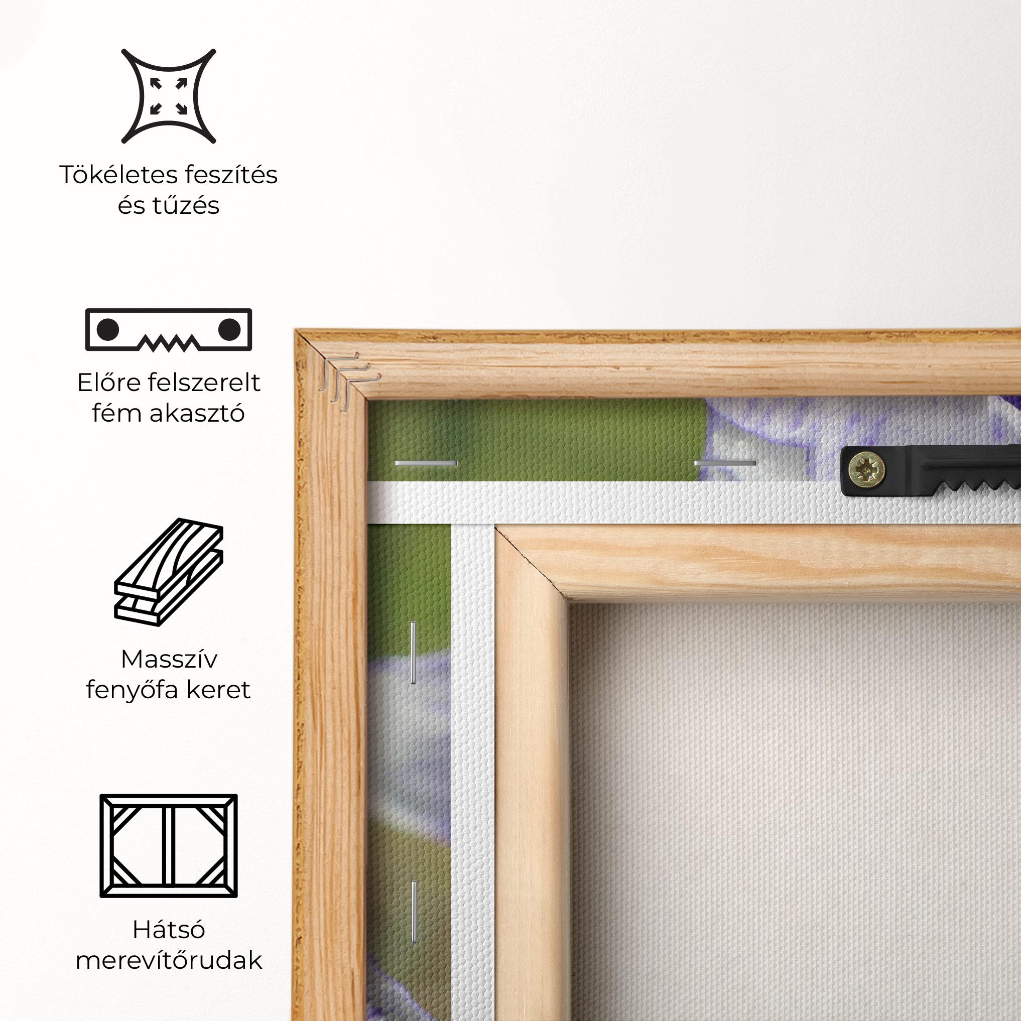 Vászonkép White Purple Iris mockup 5