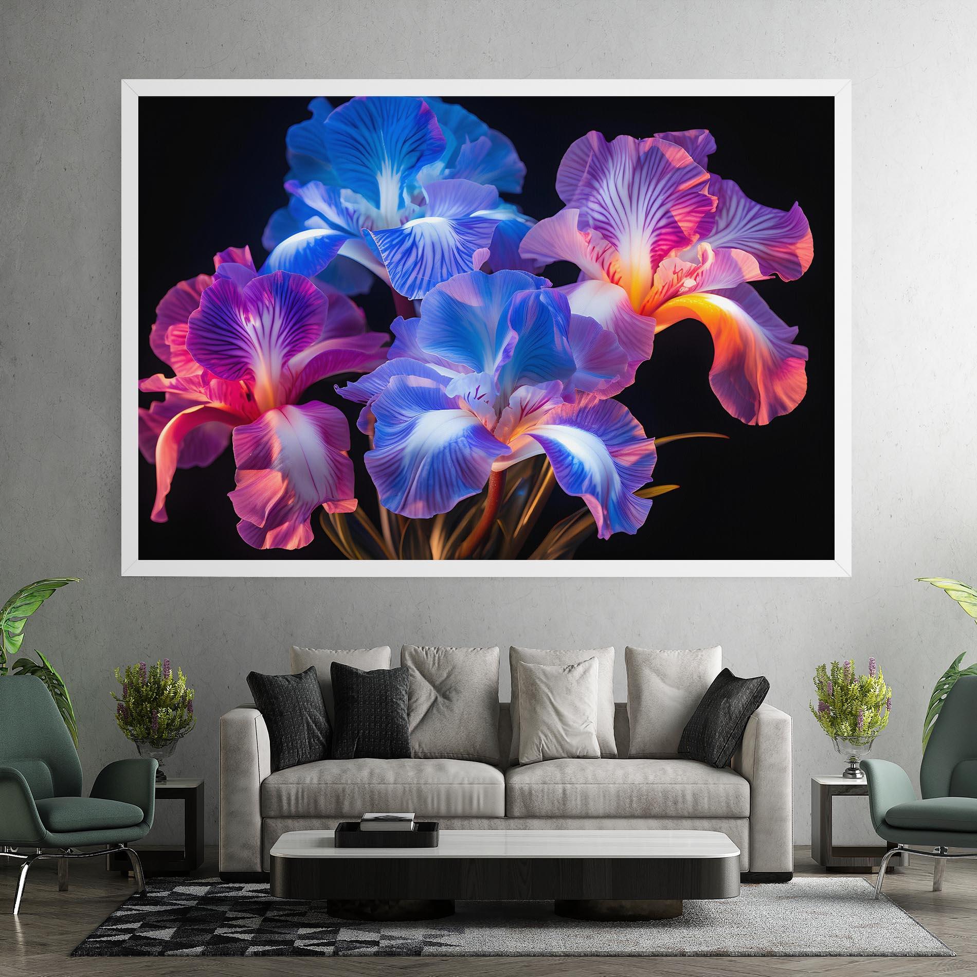 Vászonkép Blue Light Iris mockup 7