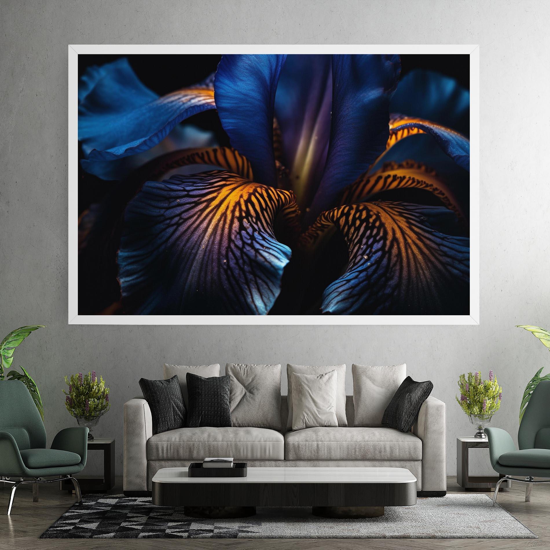 Vászonkép Dark Yellow Iris mockup 7