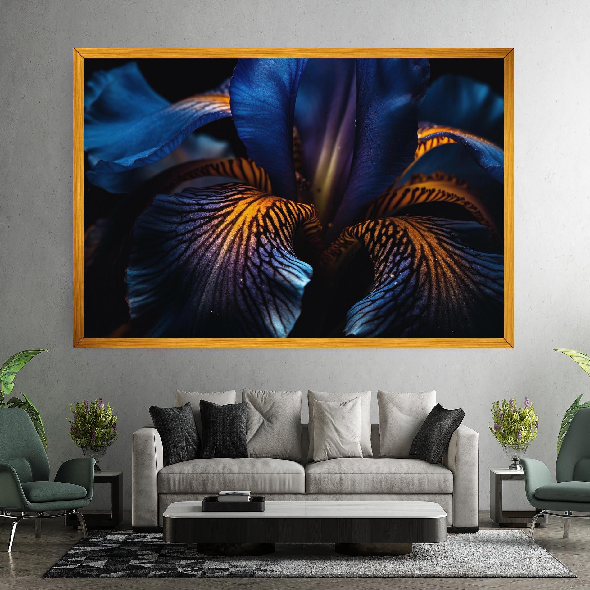 Vászonkép Dark Yellow Iris mockup 7