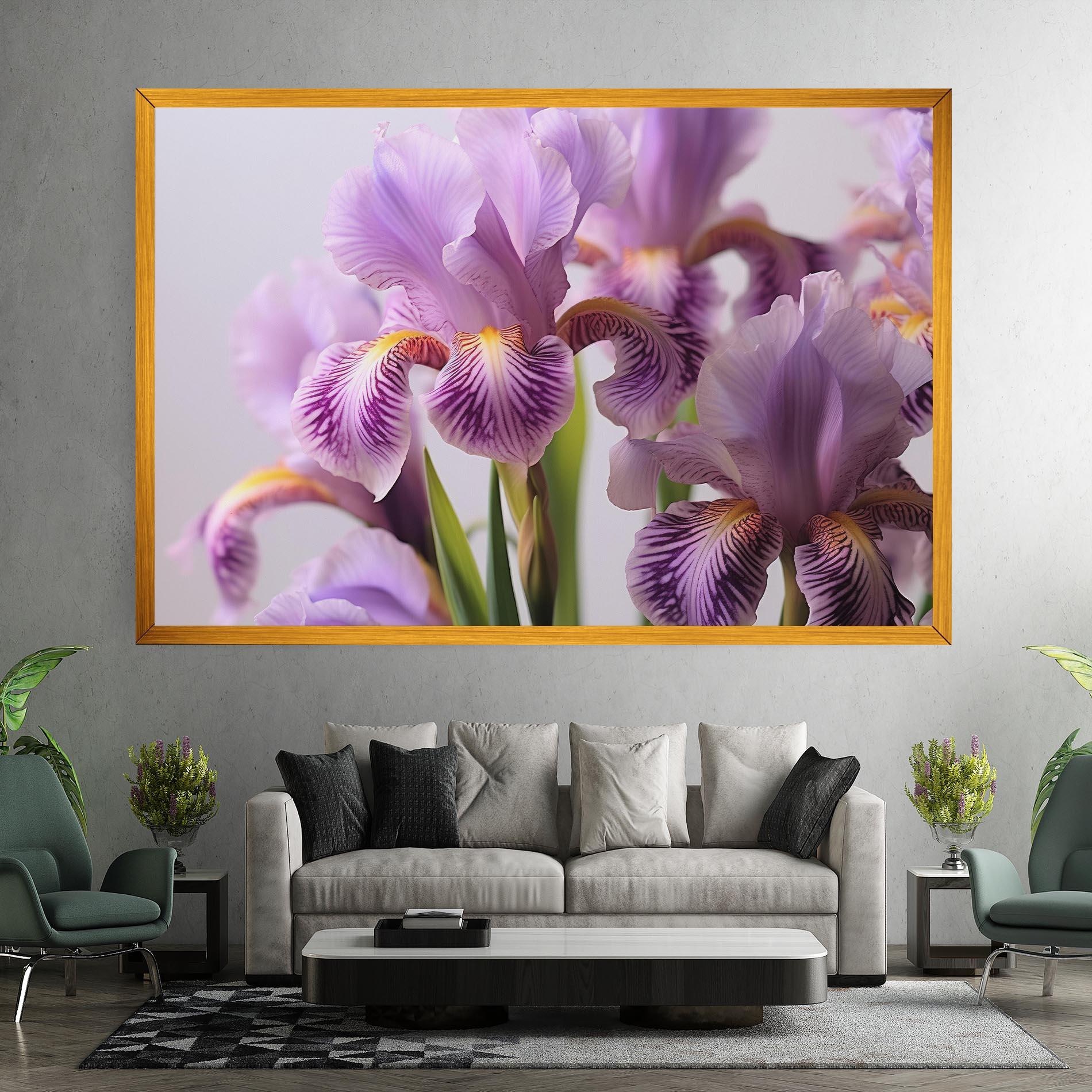 Vászonkép Iris In Vase mockup 7