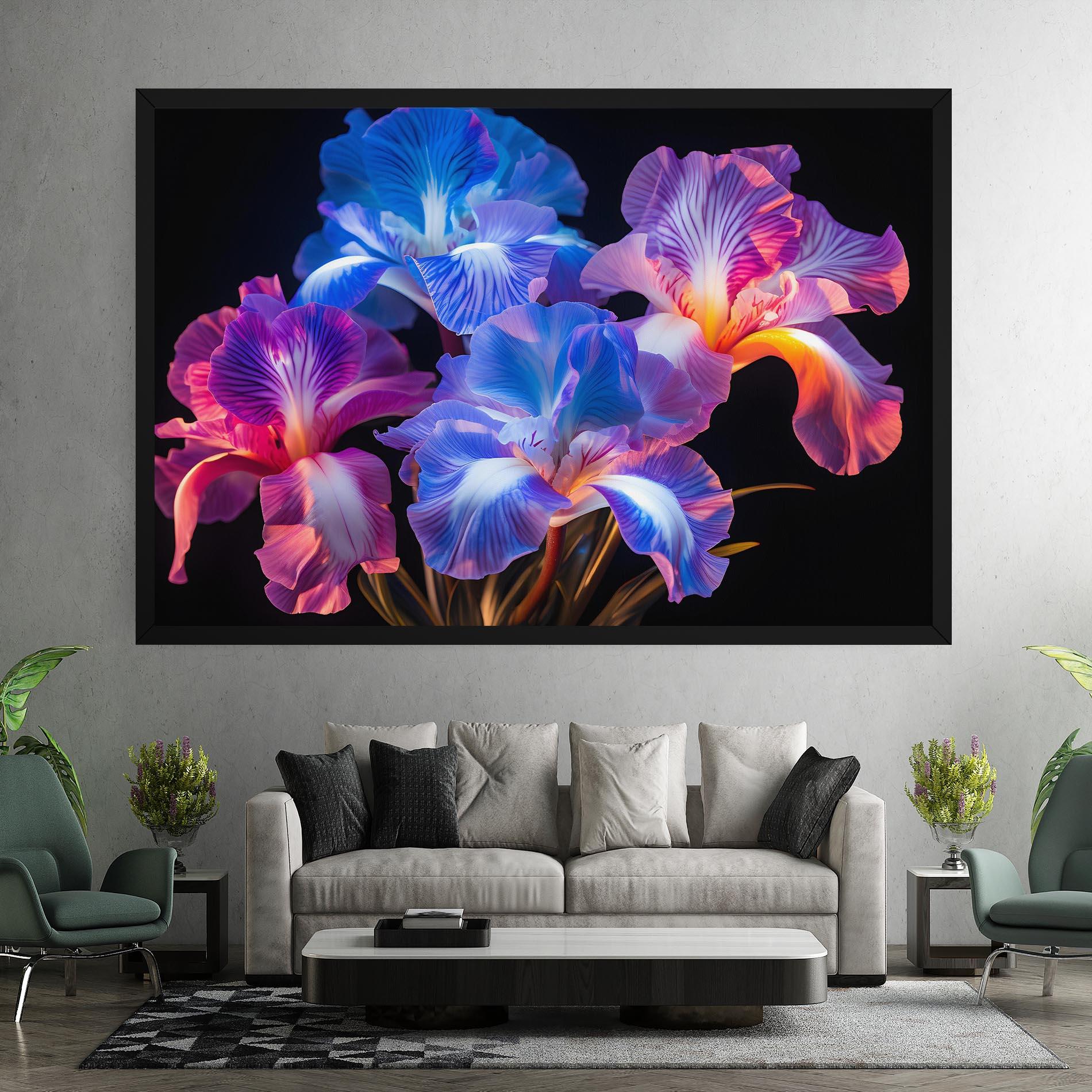 Vászonkép Blue Light Iris mockup 7