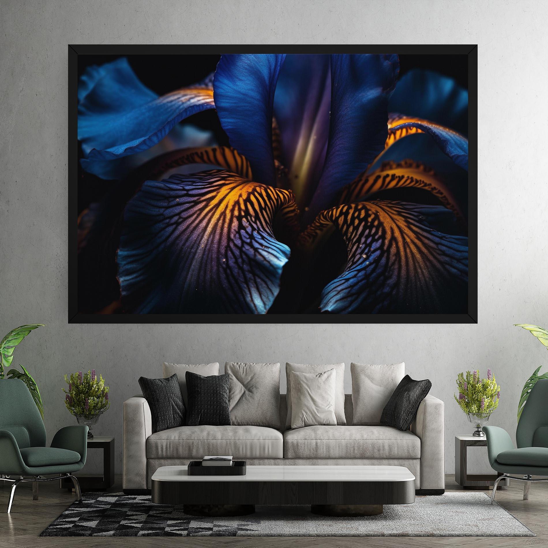 Vászonkép Dark Yellow Iris mockup 7