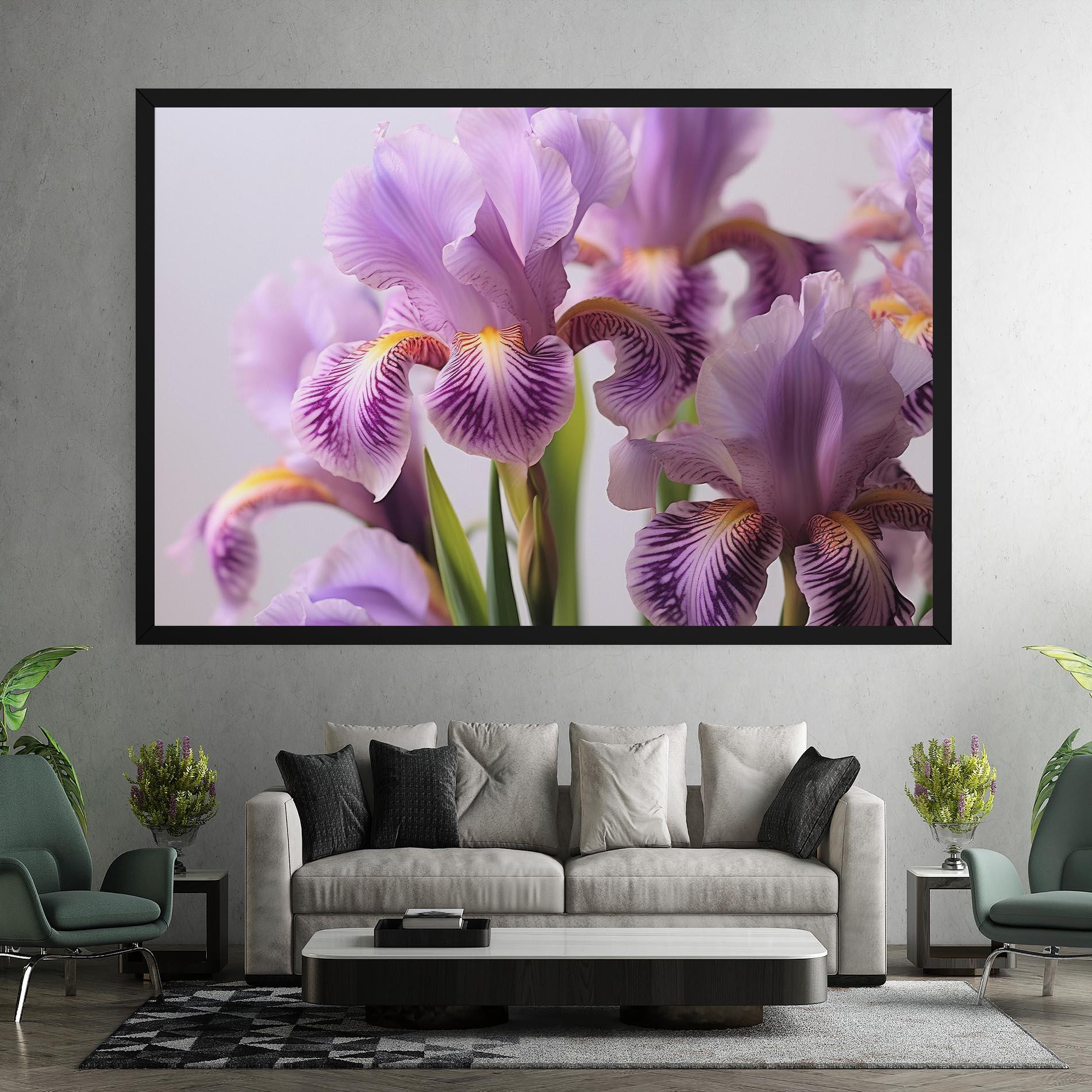 Vászonkép Iris In Vase mockup 7