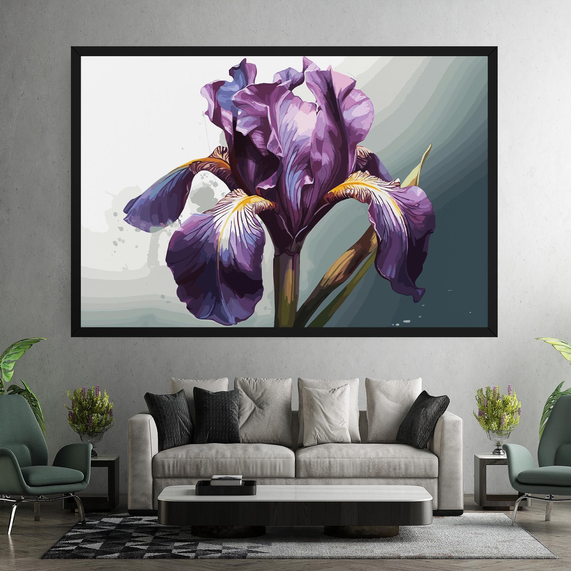 Purple Blue Iris mockup 7