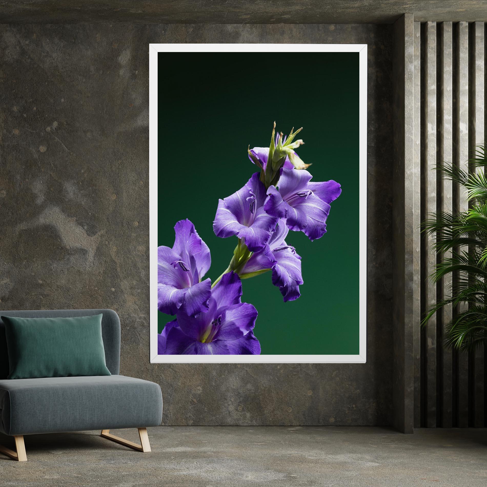 Vászonkép Iris On Green mockup 7