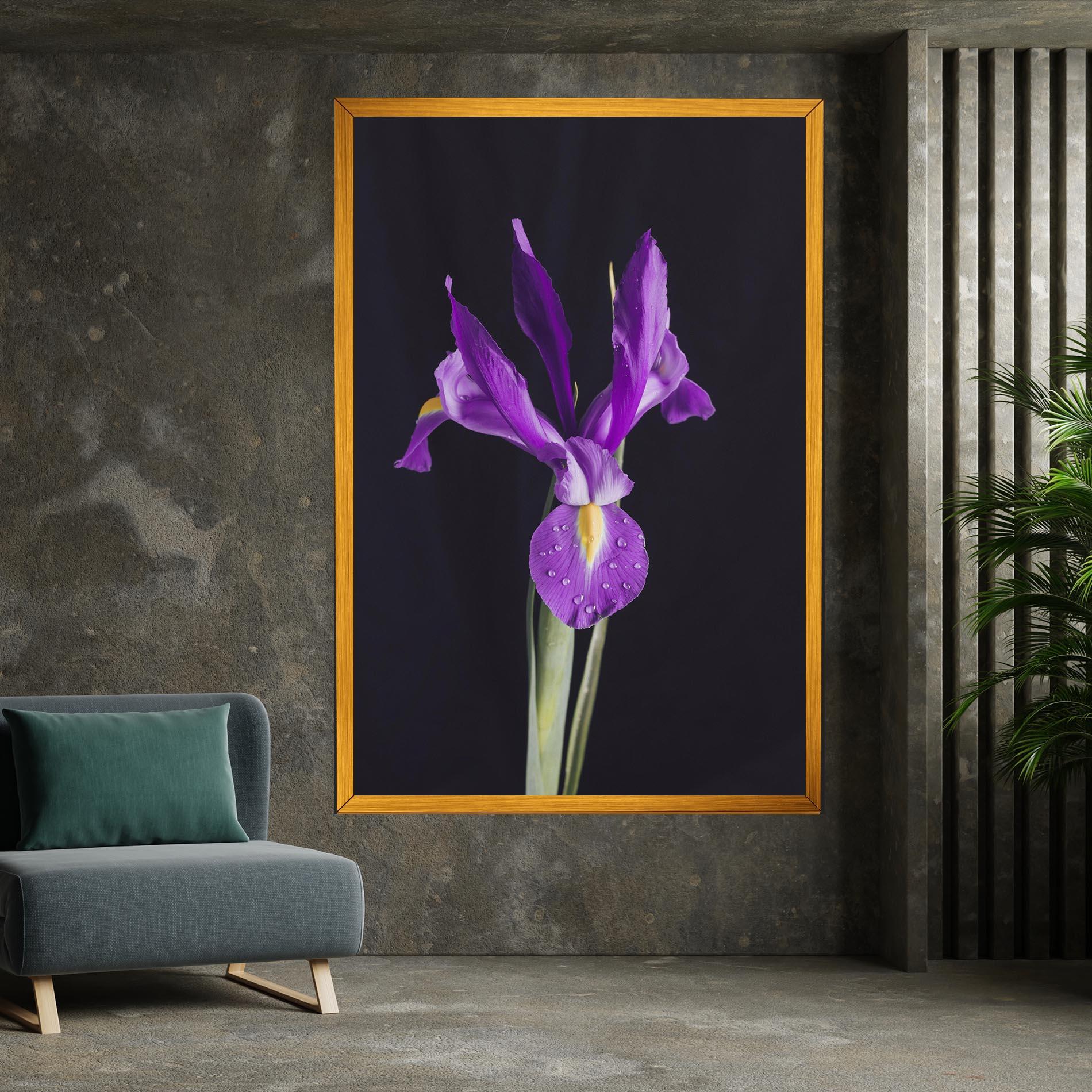 Vászonkép Fresh Purple Iris mockup 7