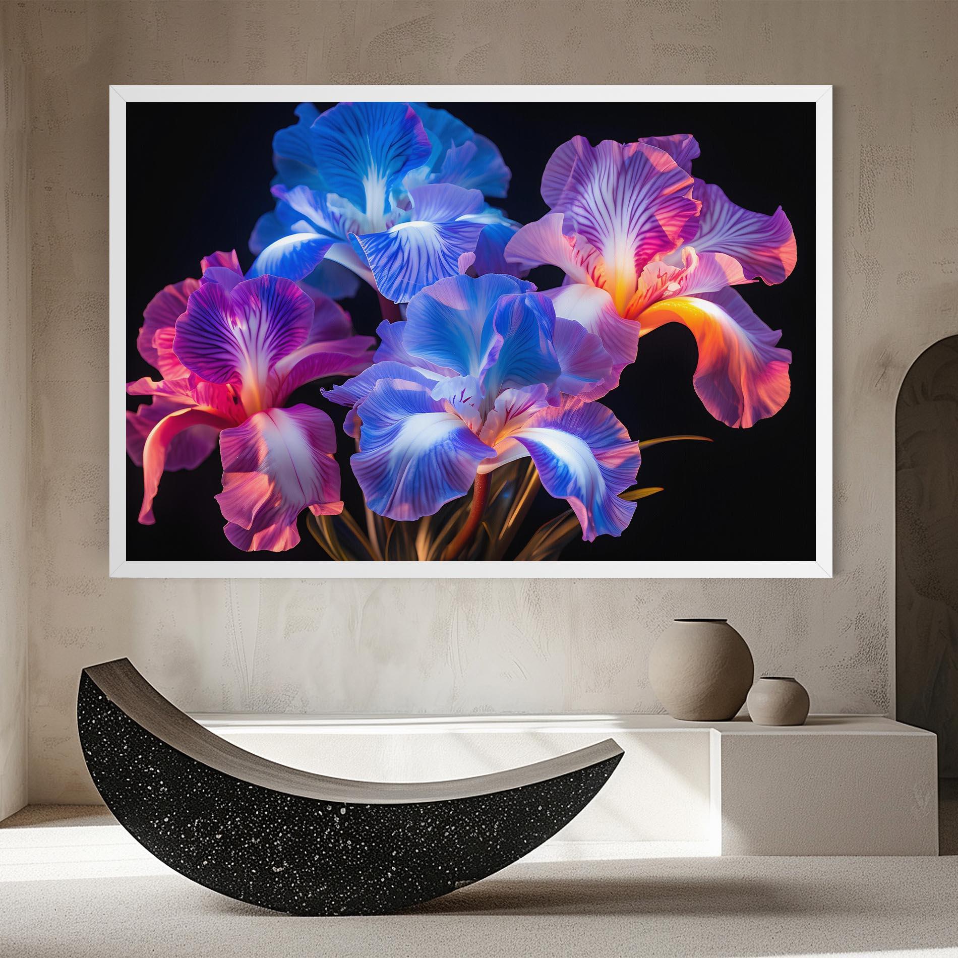 Vászonkép Blue Light Iris mockup 8