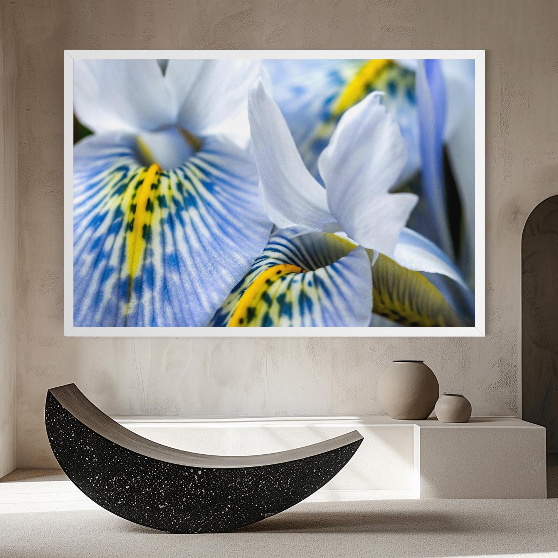 Vászonkép Blue Yellow Iris mockup 8