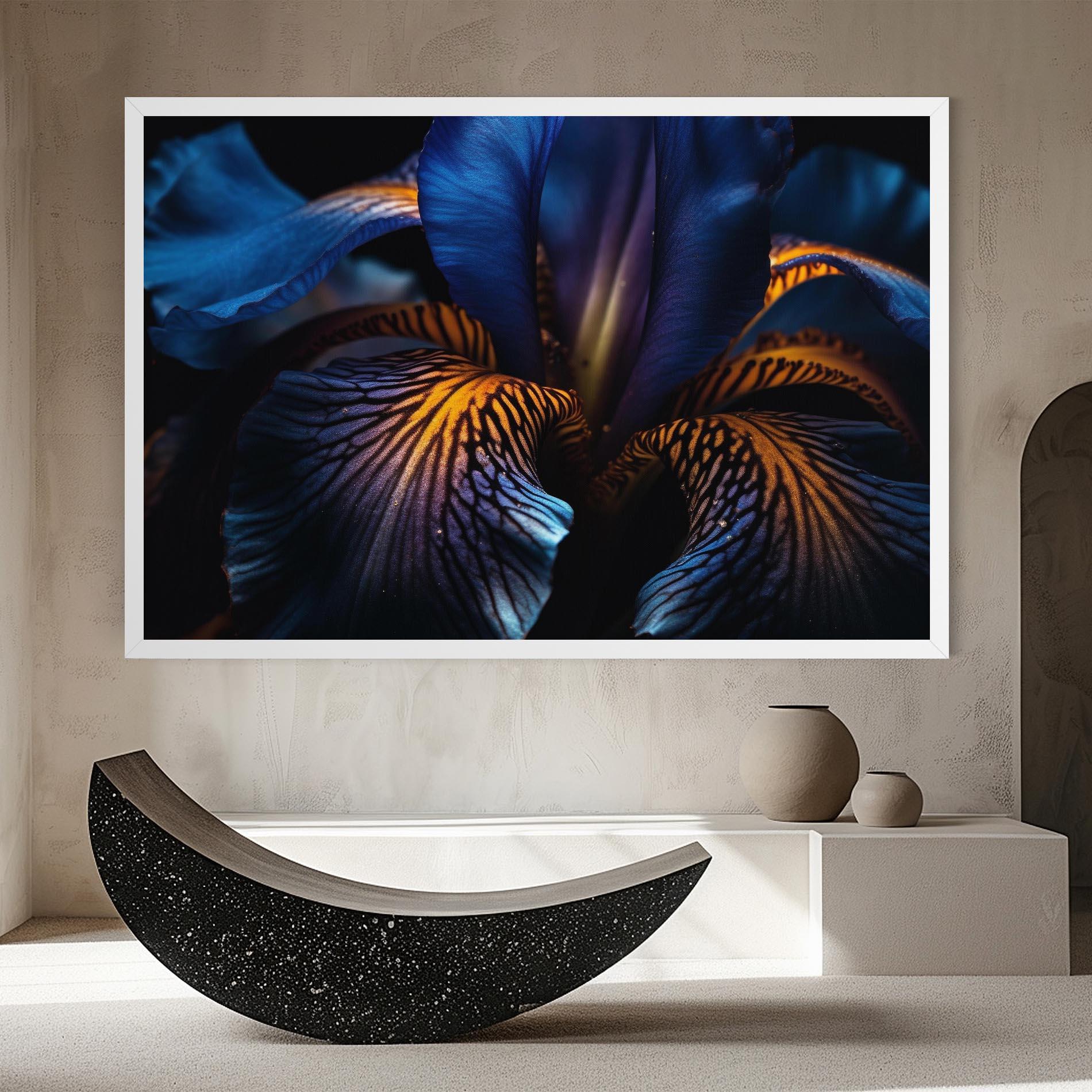 Vászonkép Dark Yellow Iris mockup 8