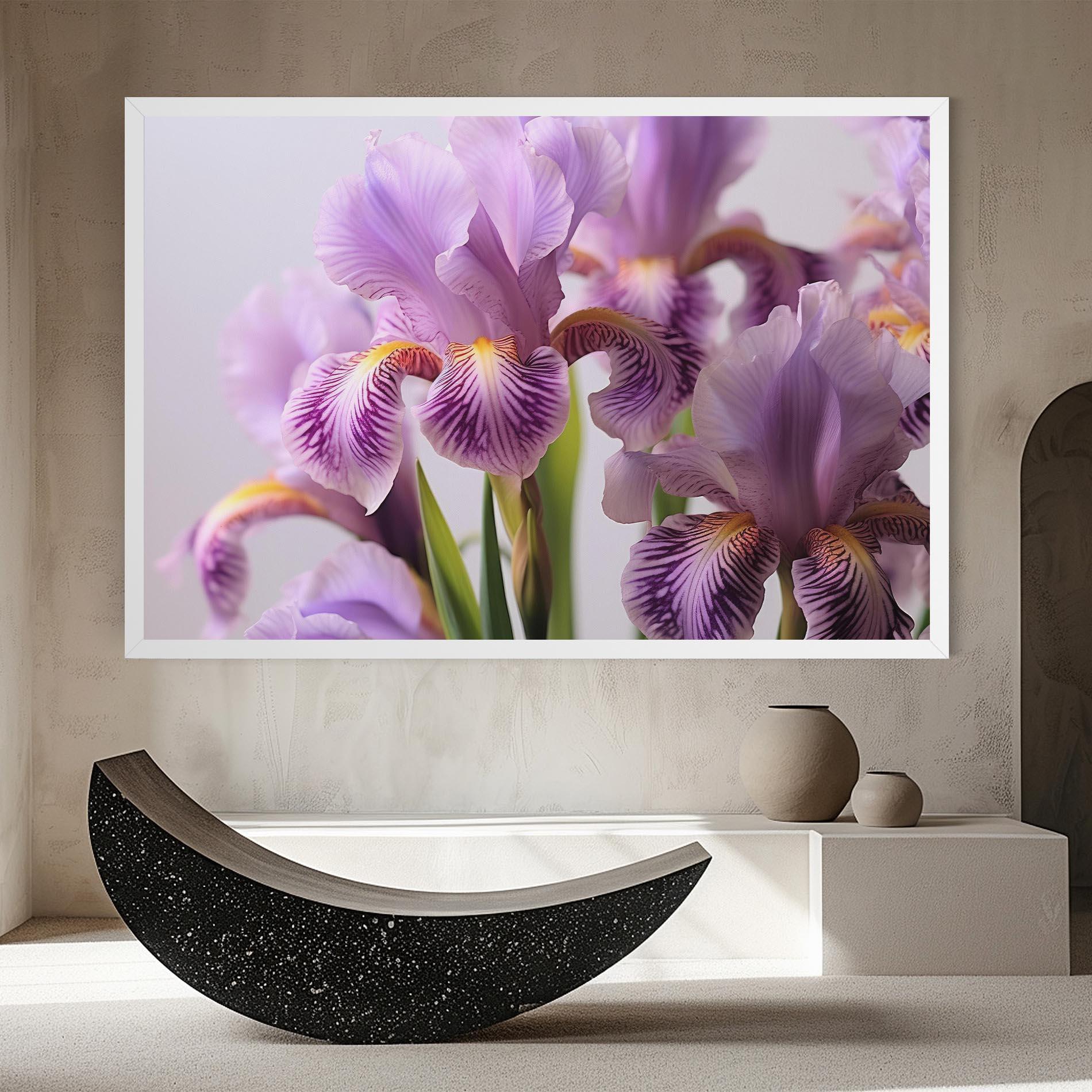 Vászonkép Iris In Vase mockup 8