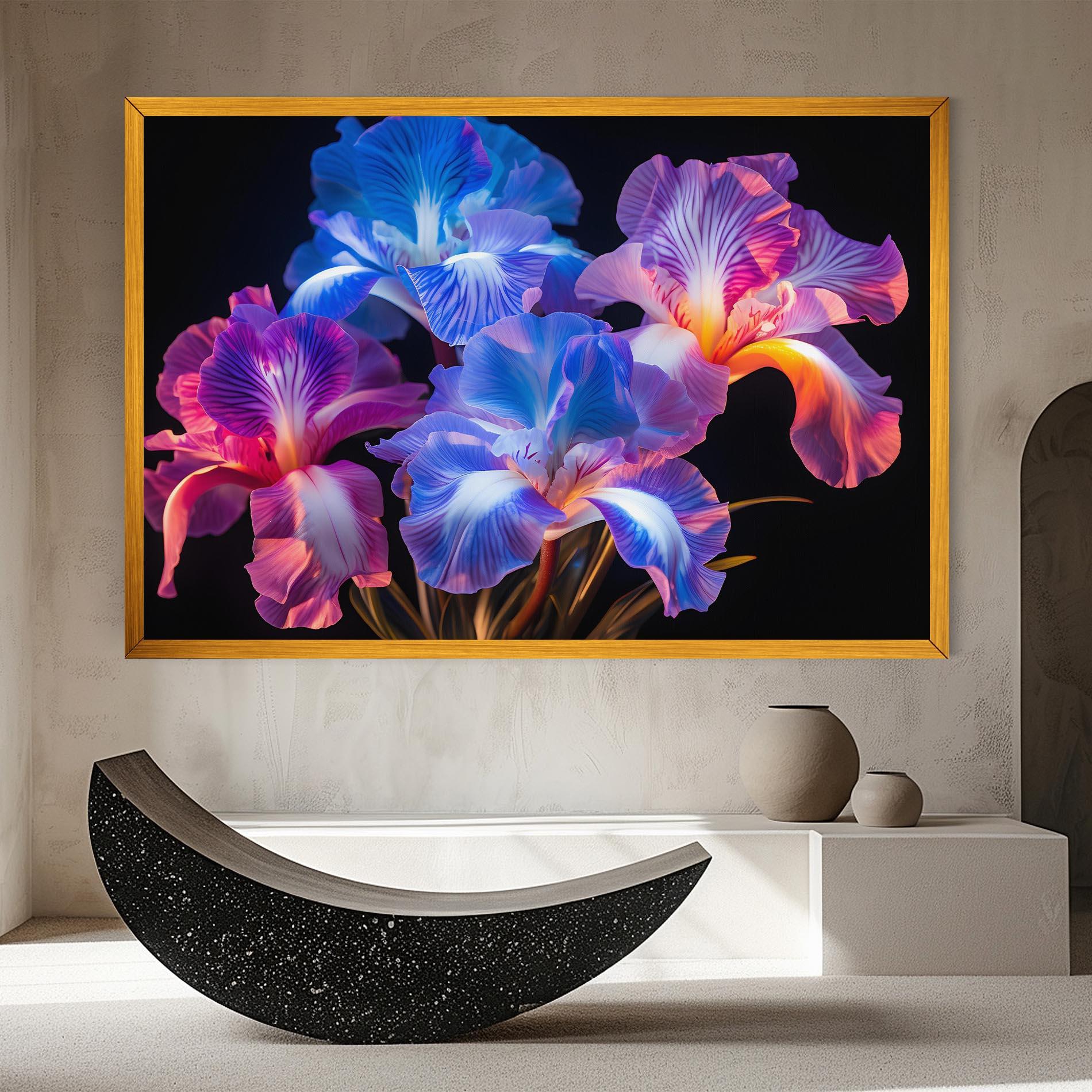 Vászonkép Blue Light Iris mockup 8