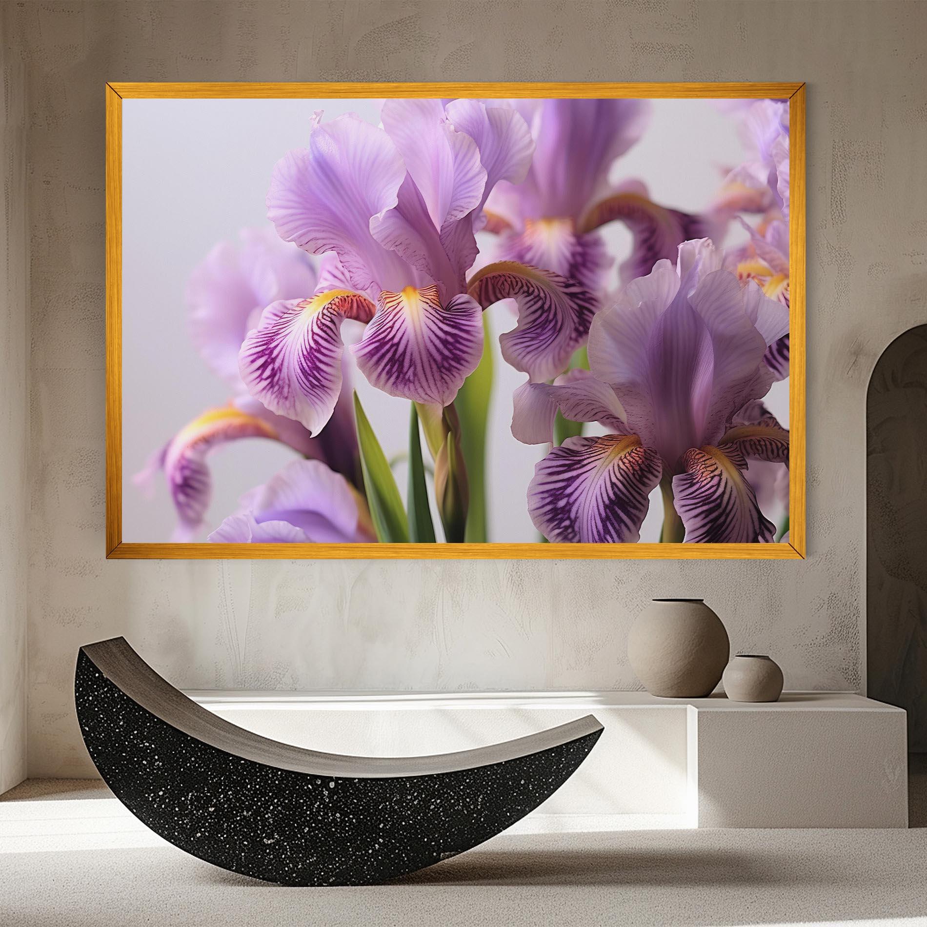Vászonkép Iris In Vase mockup 8