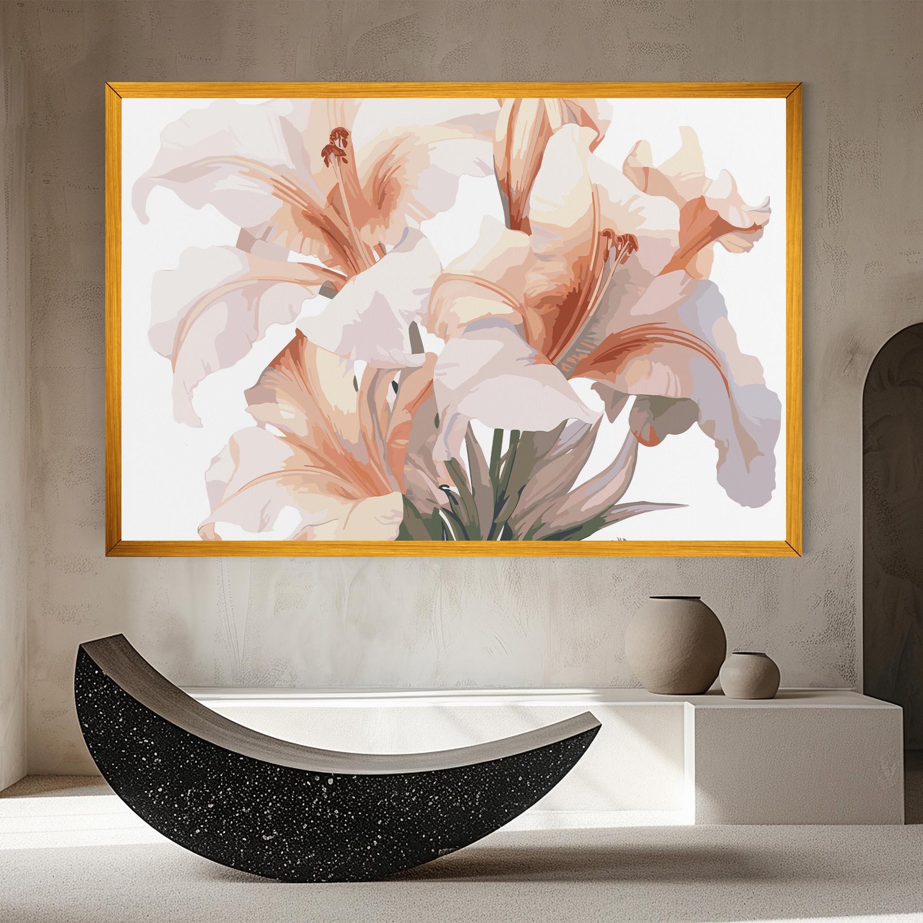 Vászonkép Light Orange Iris mockup 8