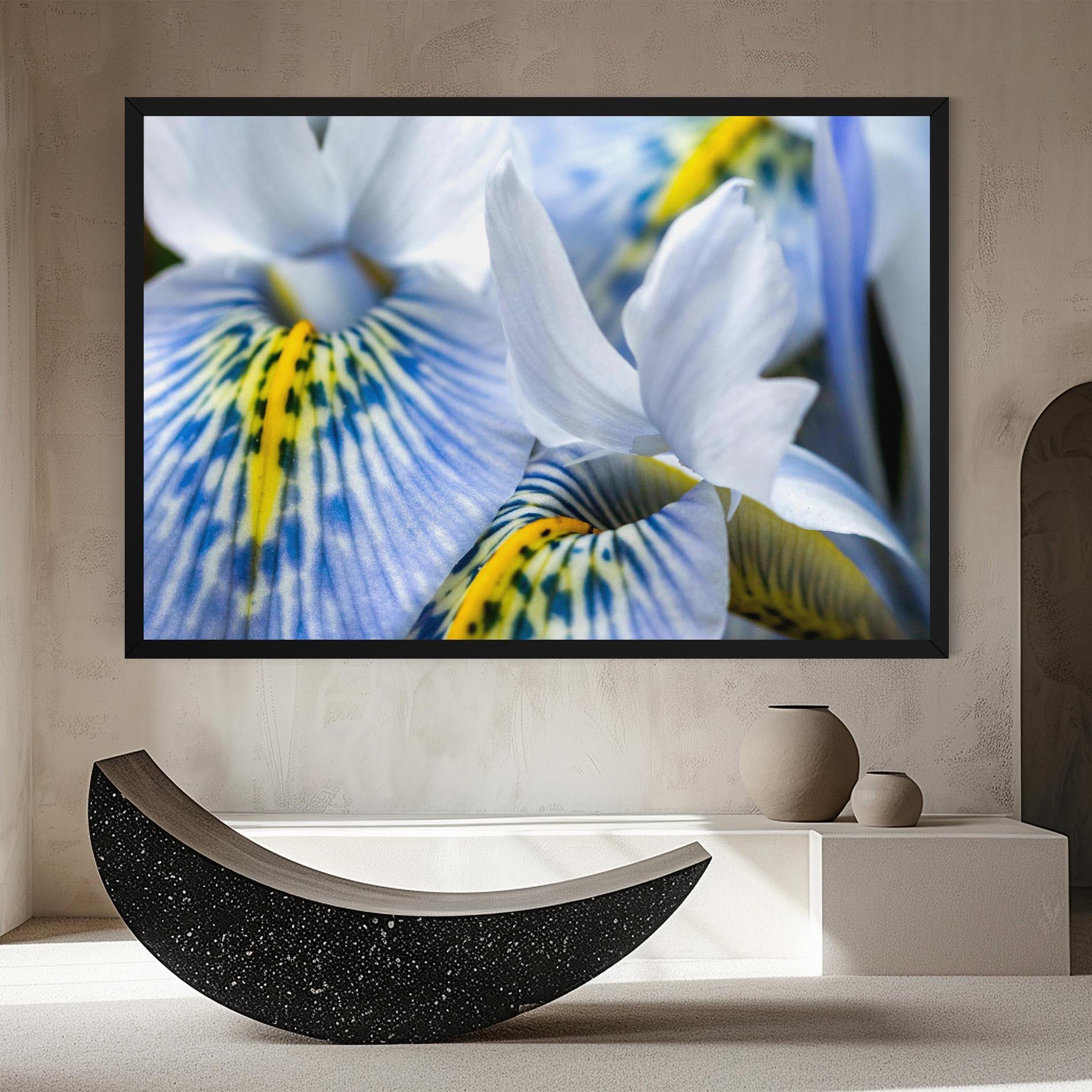 Vászonkép Blue Yellow Iris mockup 8