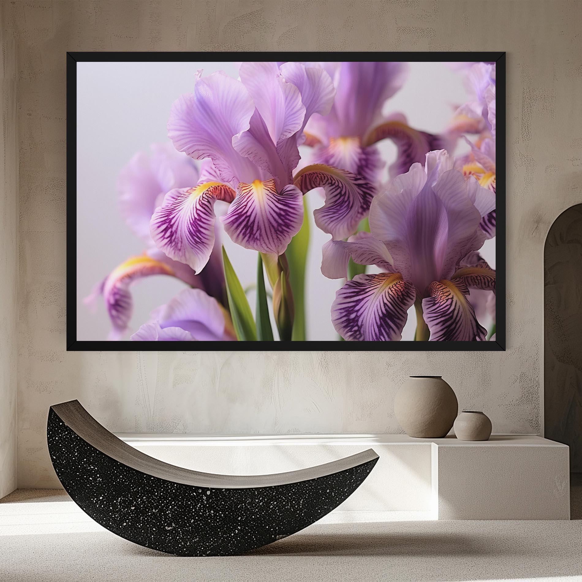 Vászonkép Iris In Vase mockup 8