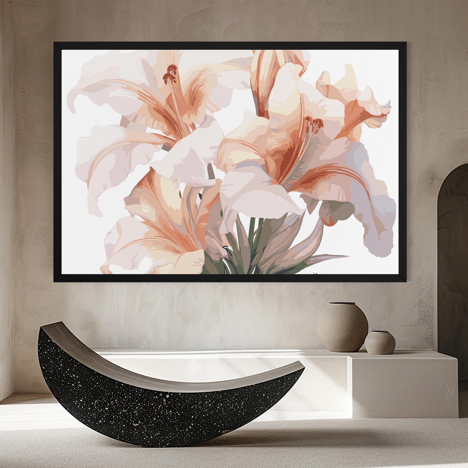 Vászonkép Light Orange Iris mockup 8