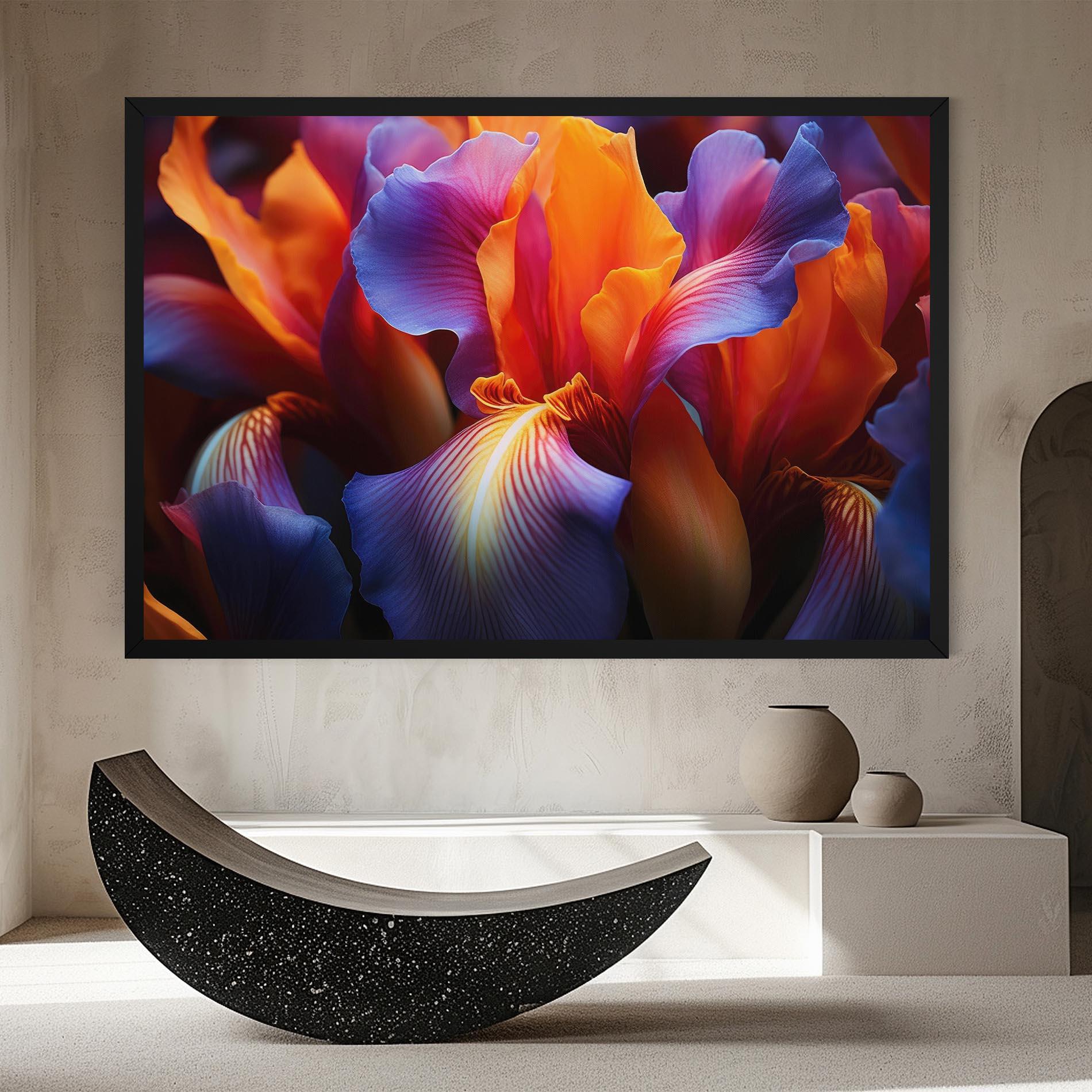 Vászonkép Orange Purple Iris mockup 8