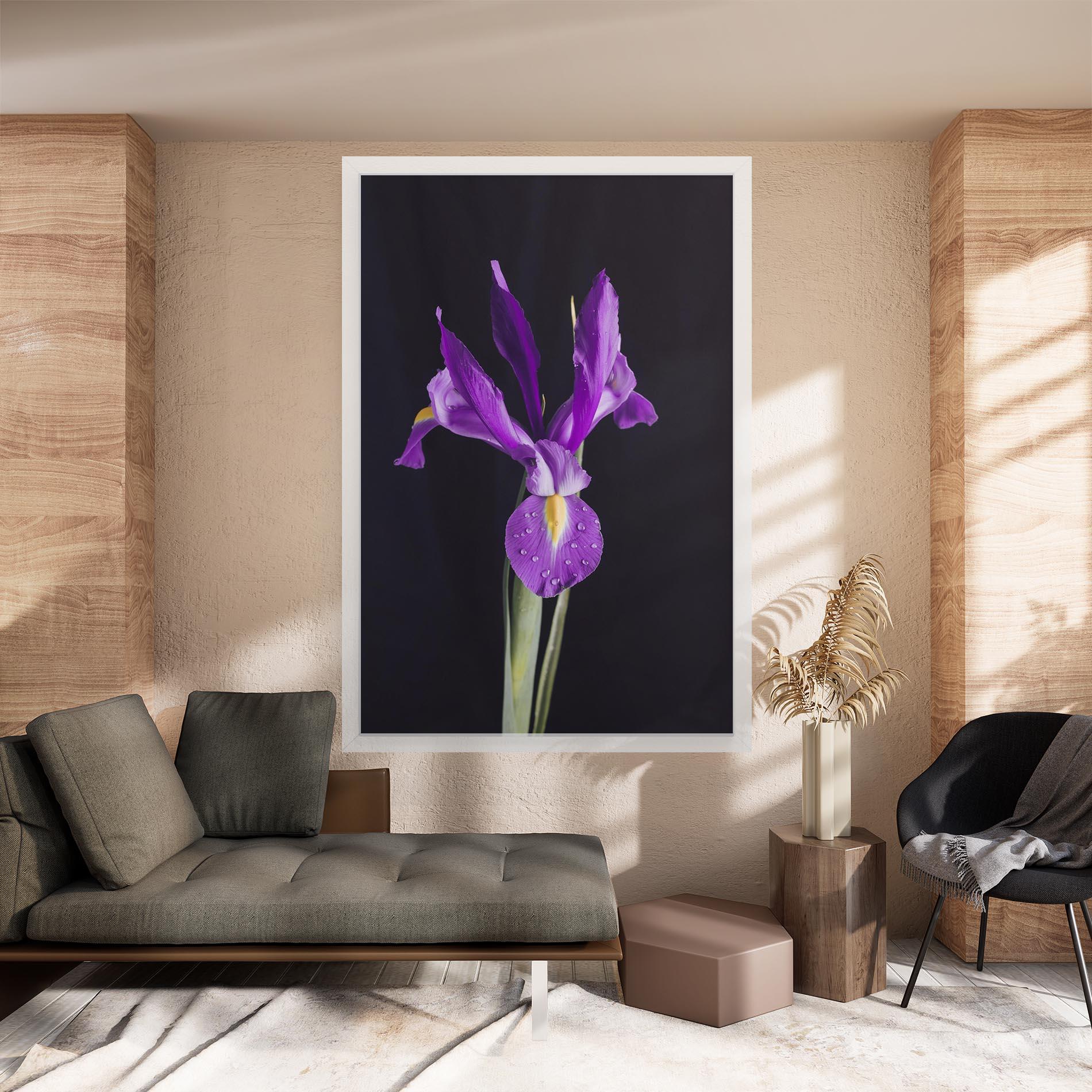 Vászonkép Fresh Purple Iris mockup 8