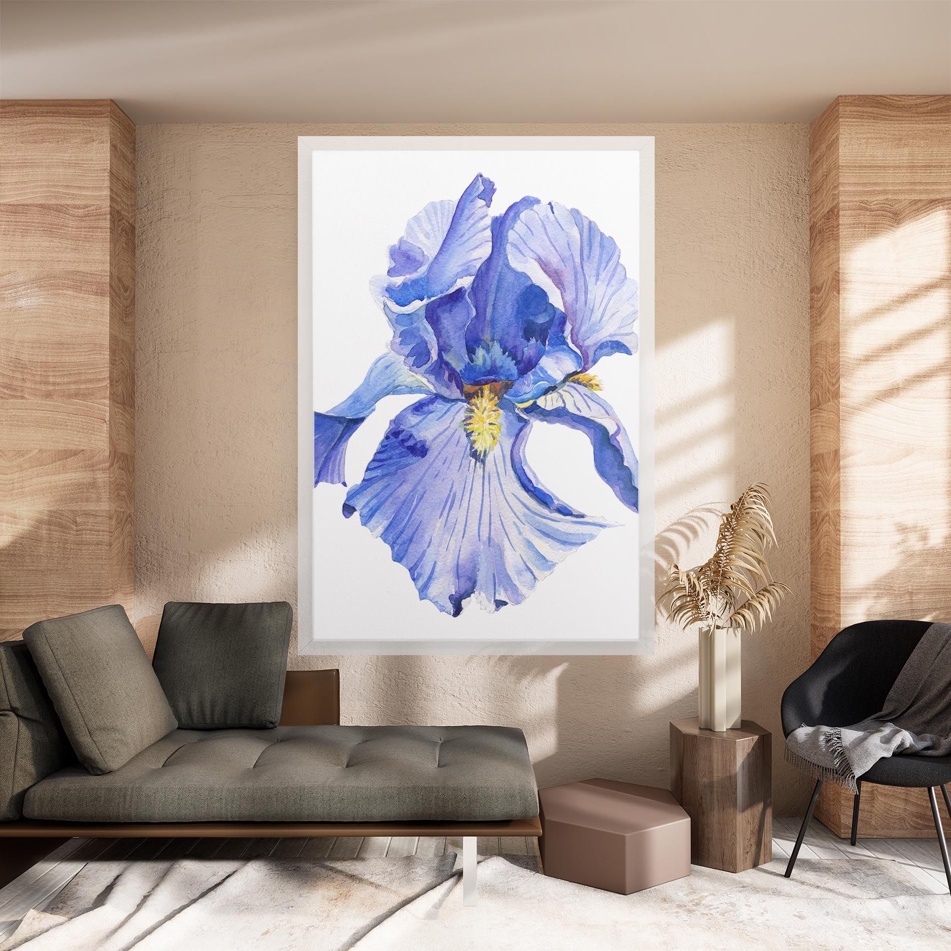 Purple Iris On White mockup 8