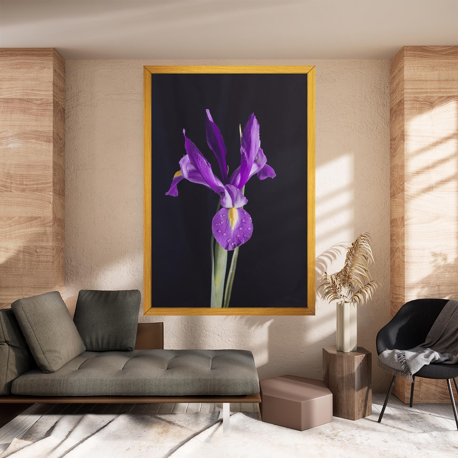 Vászonkép Fresh Purple Iris mockup 8