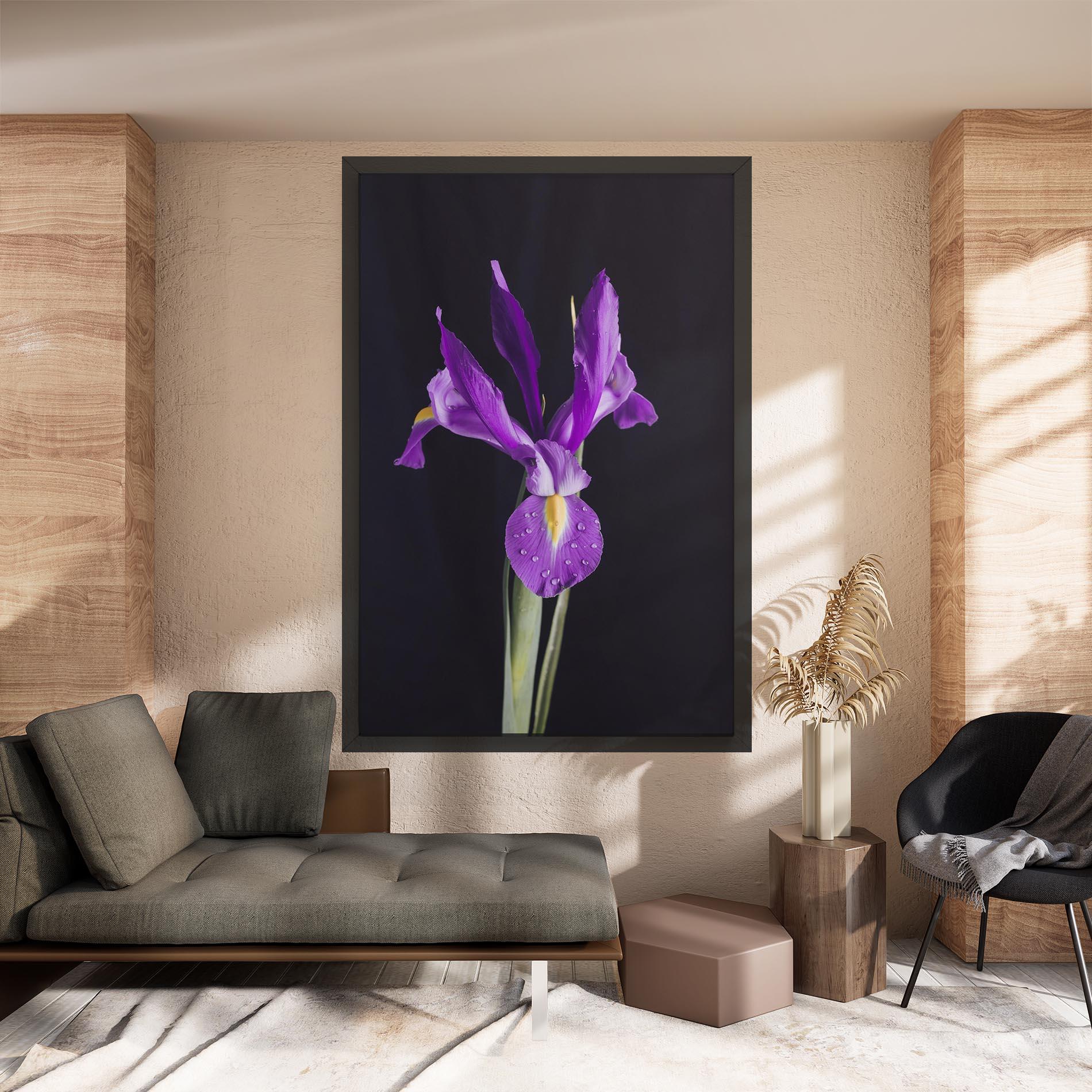 Vászonkép Fresh Purple Iris mockup 8