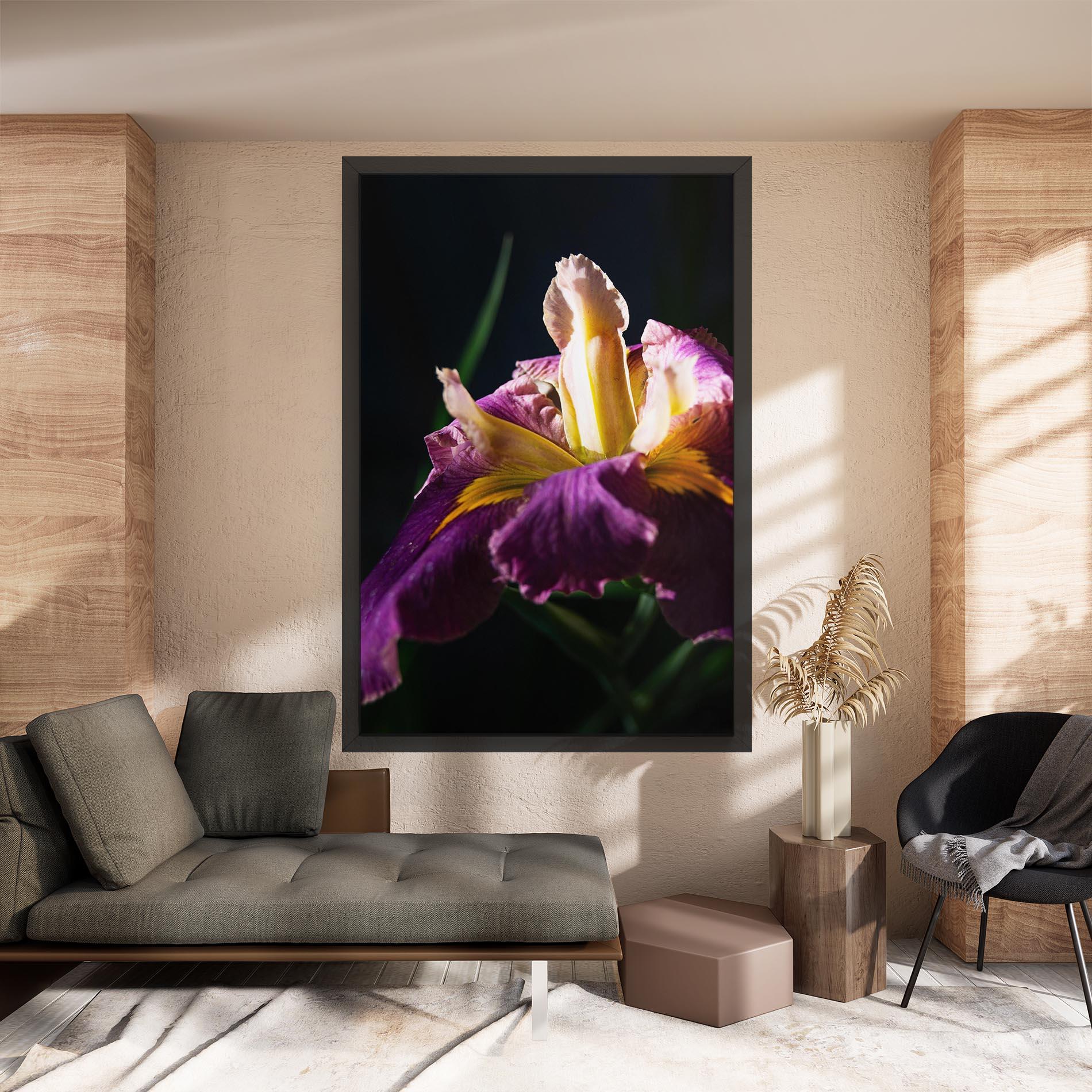 Vászonkép Pastel Yellow Iris mockup 8