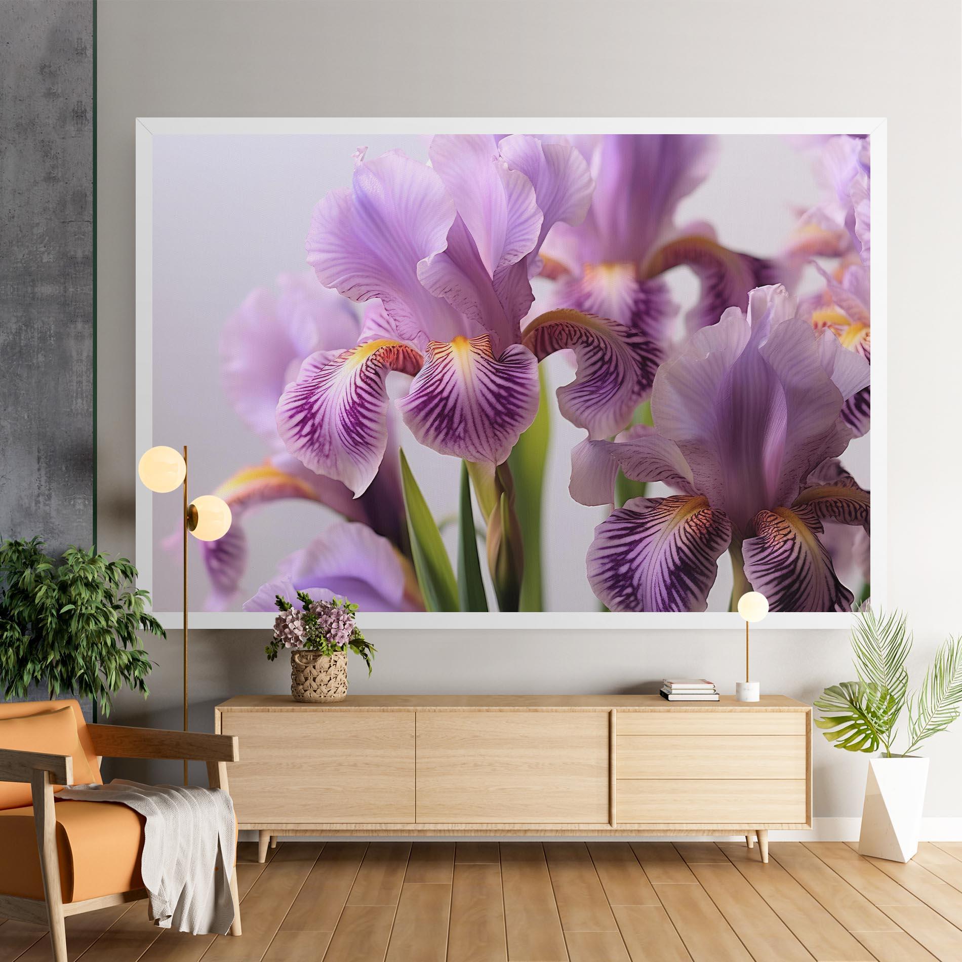 Vászonkép Iris In Vase mockup 9