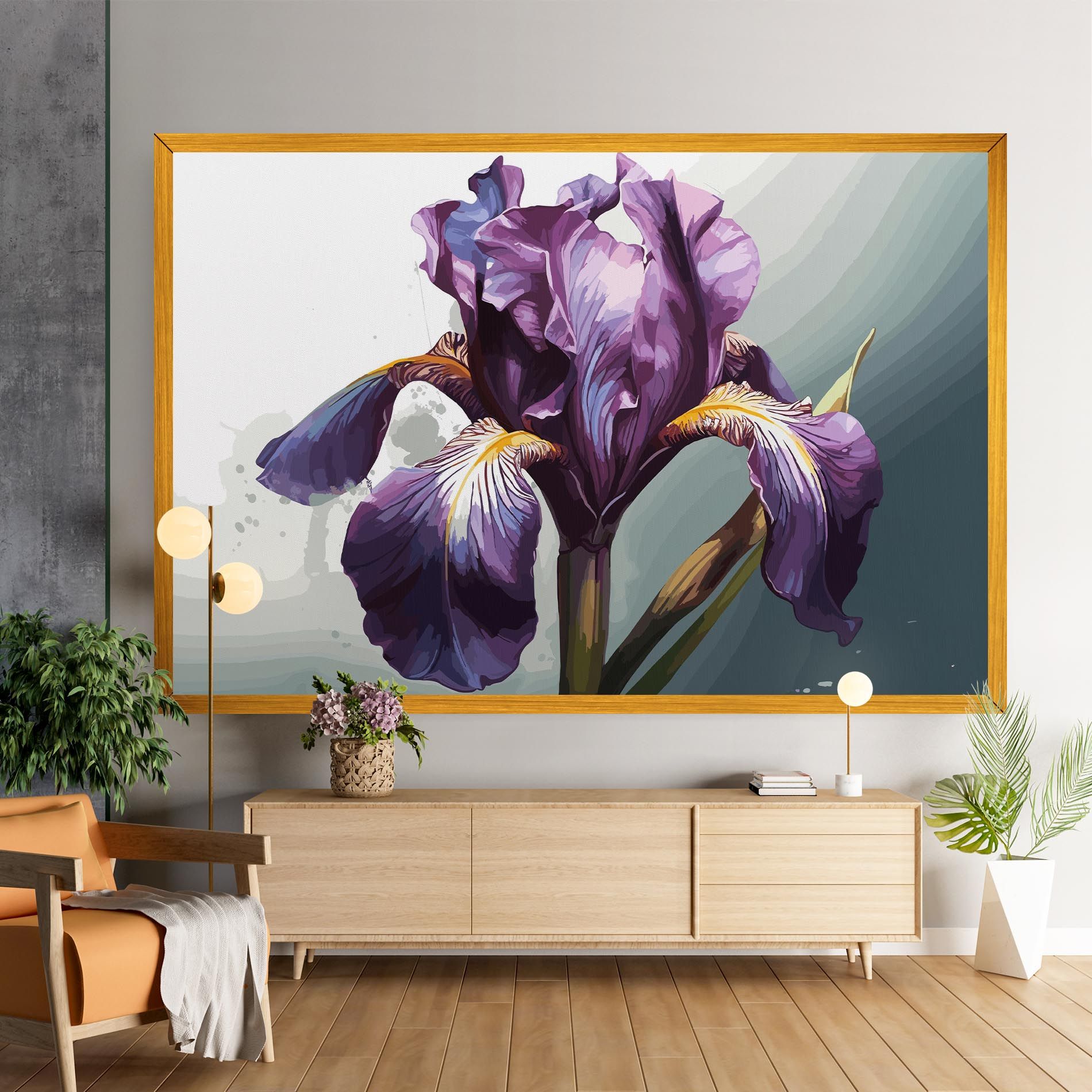 Purple Blue Iris mockup 9