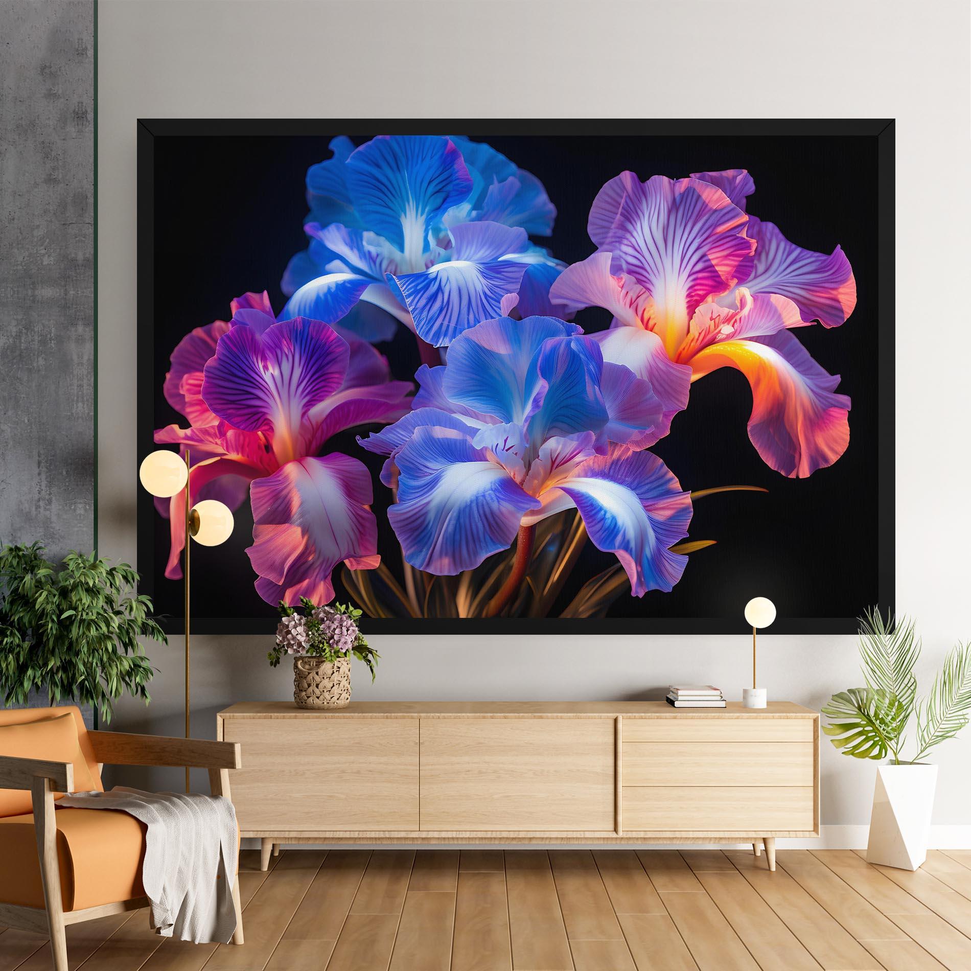 Vászonkép Blue Light Iris mockup 9