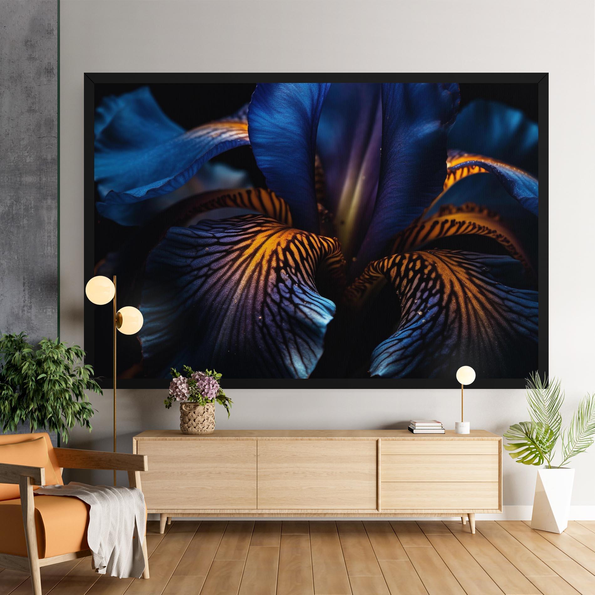 Vászonkép Dark Yellow Iris mockup 9