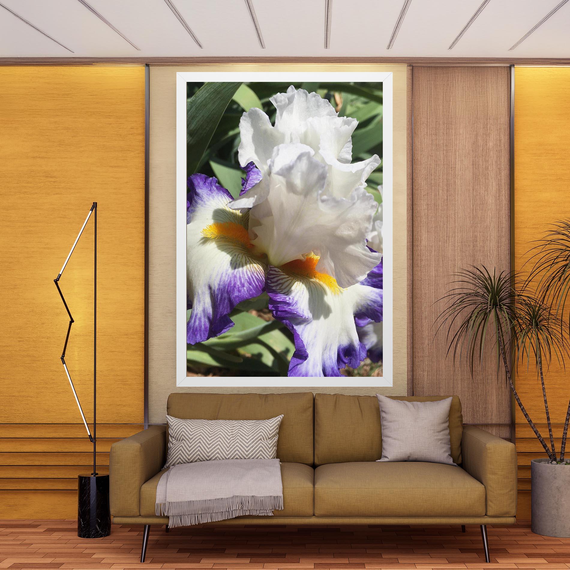 Vászonkép Garden White Purple Irirs mockup 9