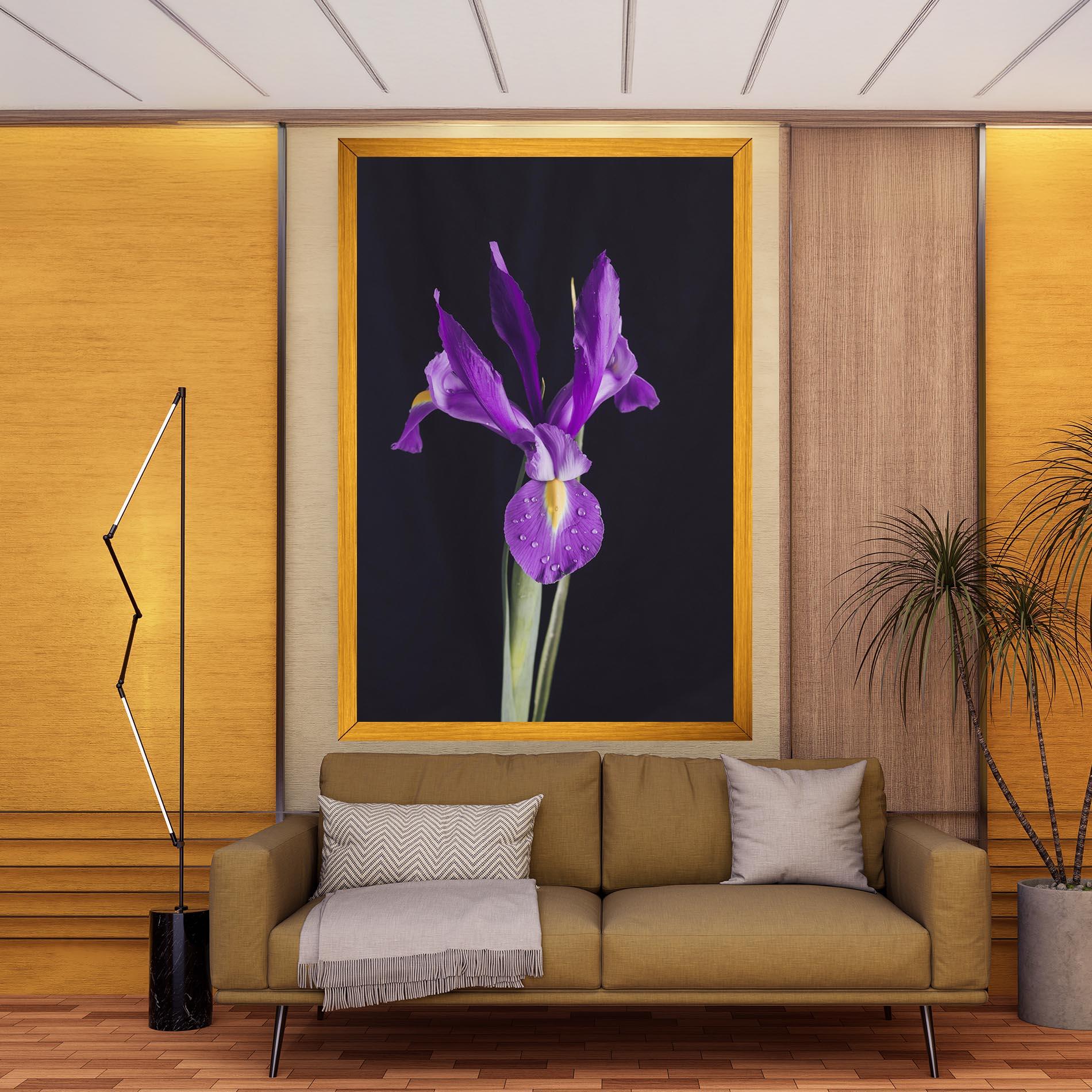 Vászonkép Fresh Purple Iris mockup 9